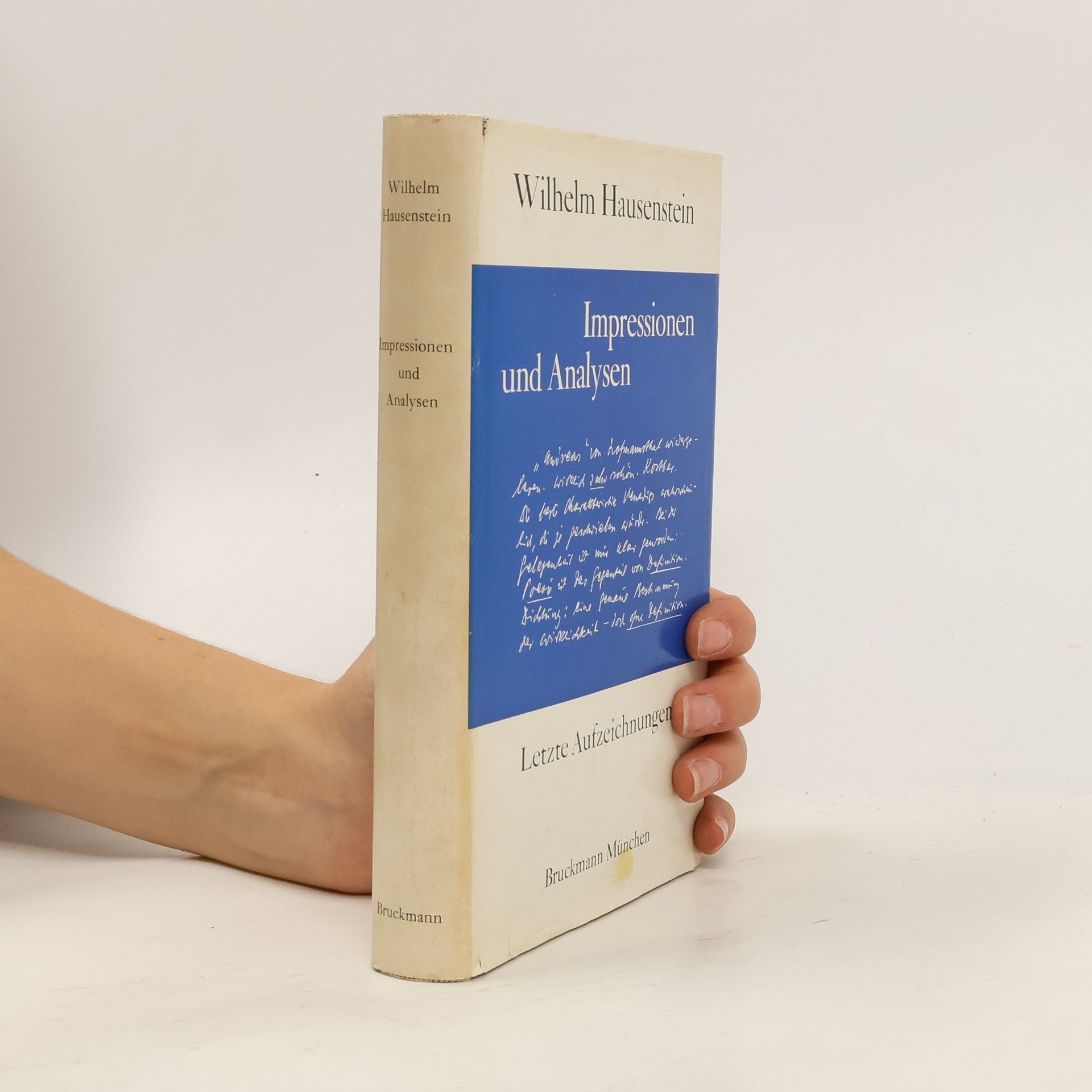 Wilhelm Hausenstein Impressionen und Analysen