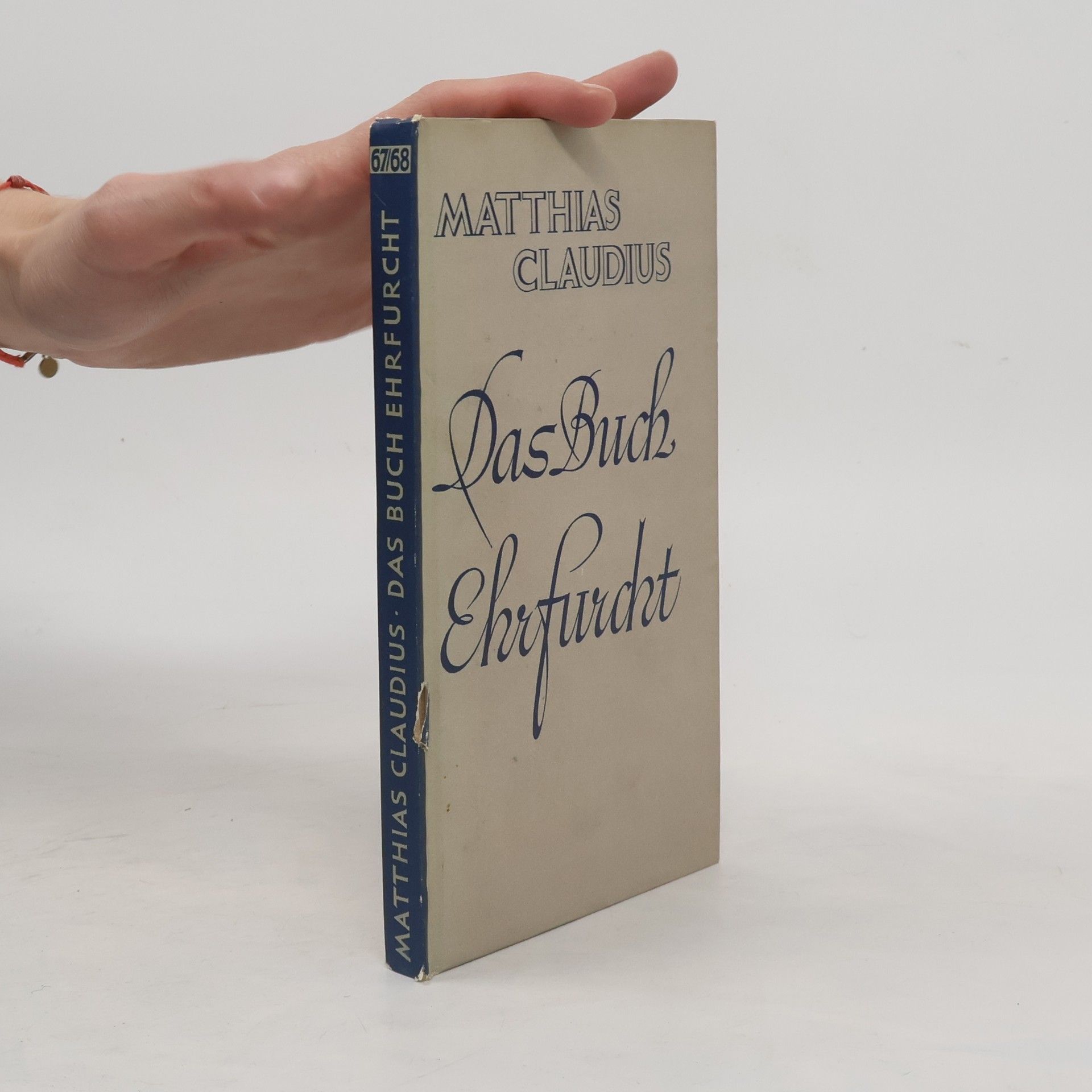 Matthias Claudius Das Buch Ehrfurcht