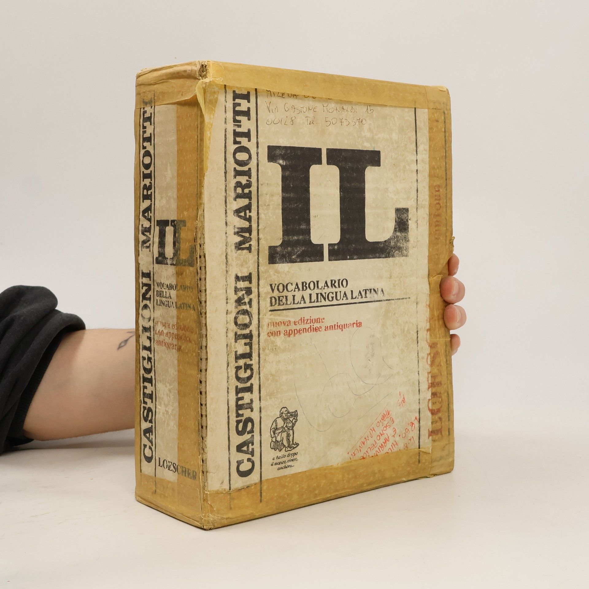 Luigi Castiglioni IL. Vocabolario della lingua latina nuova edizione con appendice antiquaria