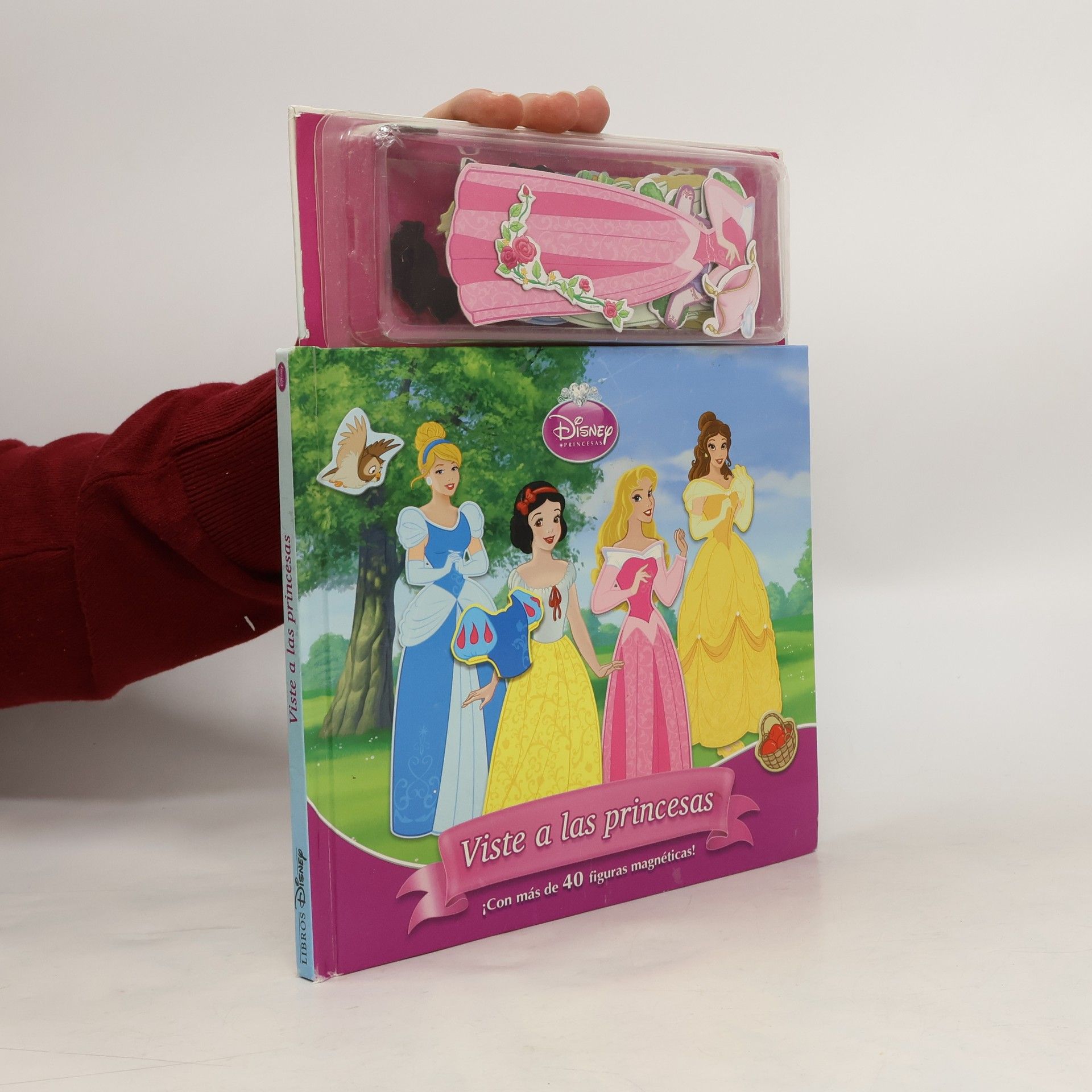 Walt Disney Viste a las princesas. Libro magnético