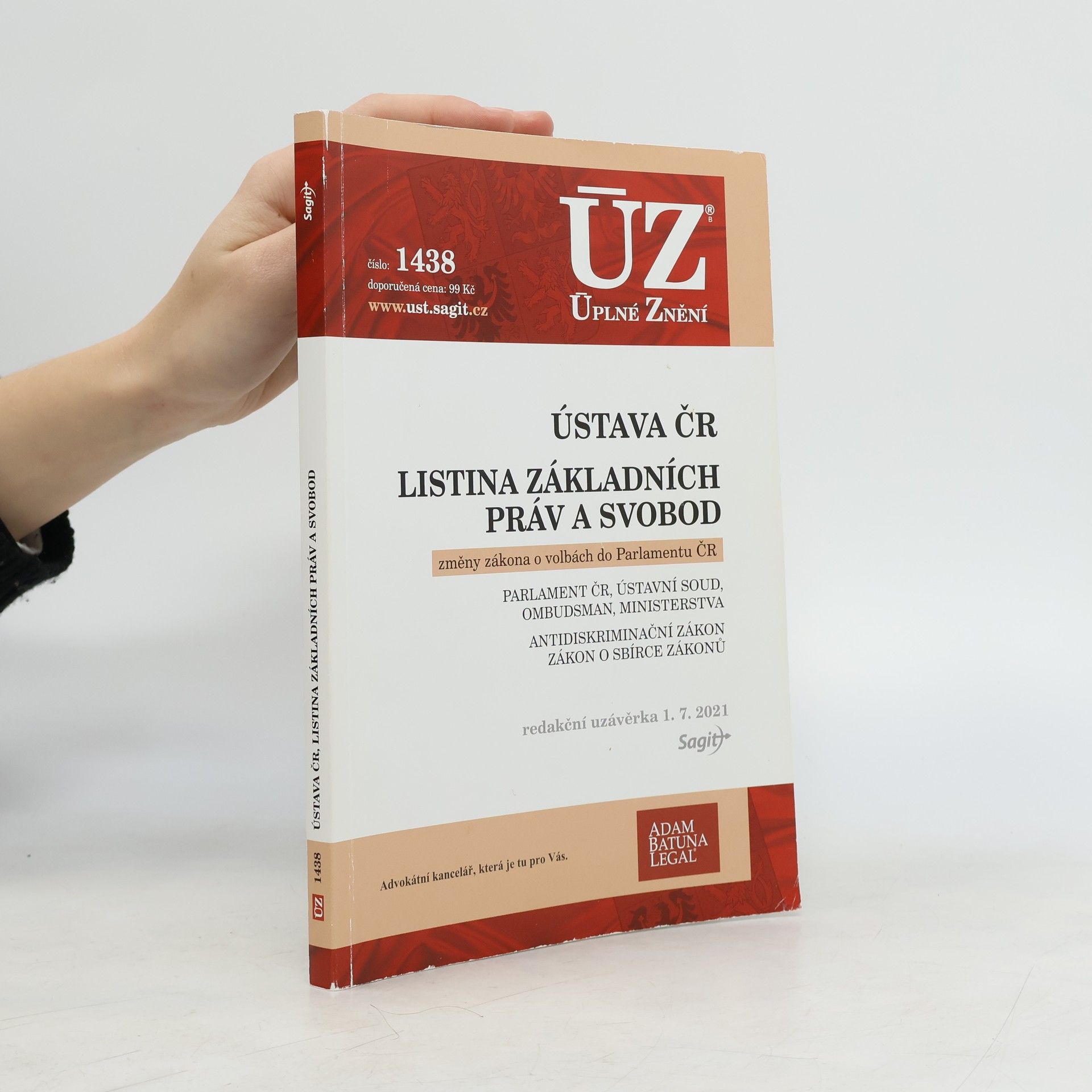 Collectif d'auteurs ÚZ 1438. Ústava ČR, Listina základních práv a svobod