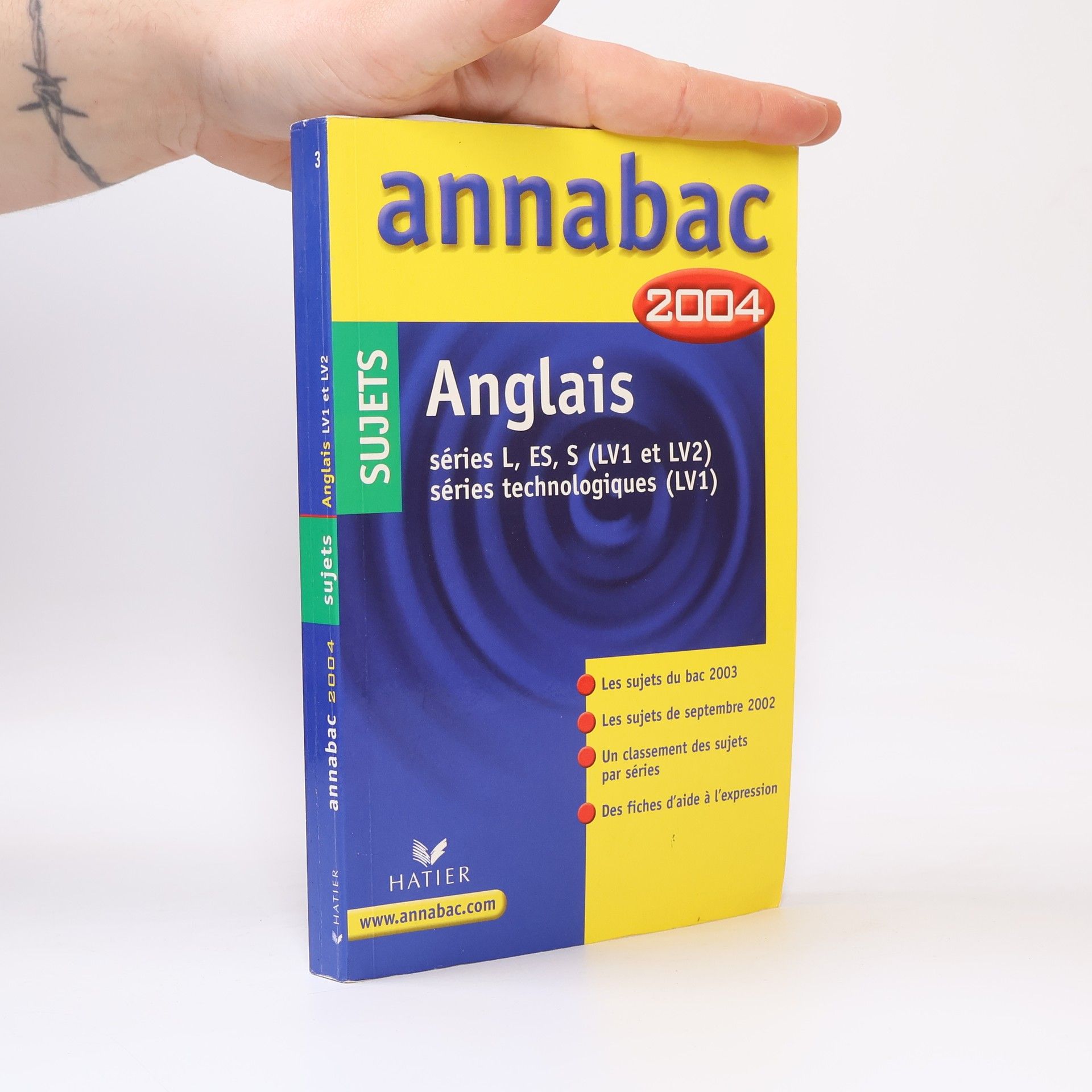 Didier Hourquin Annabac 2004: Anglais séries L, ES, S (LV1 et LV2) séries technologiques (LV1)