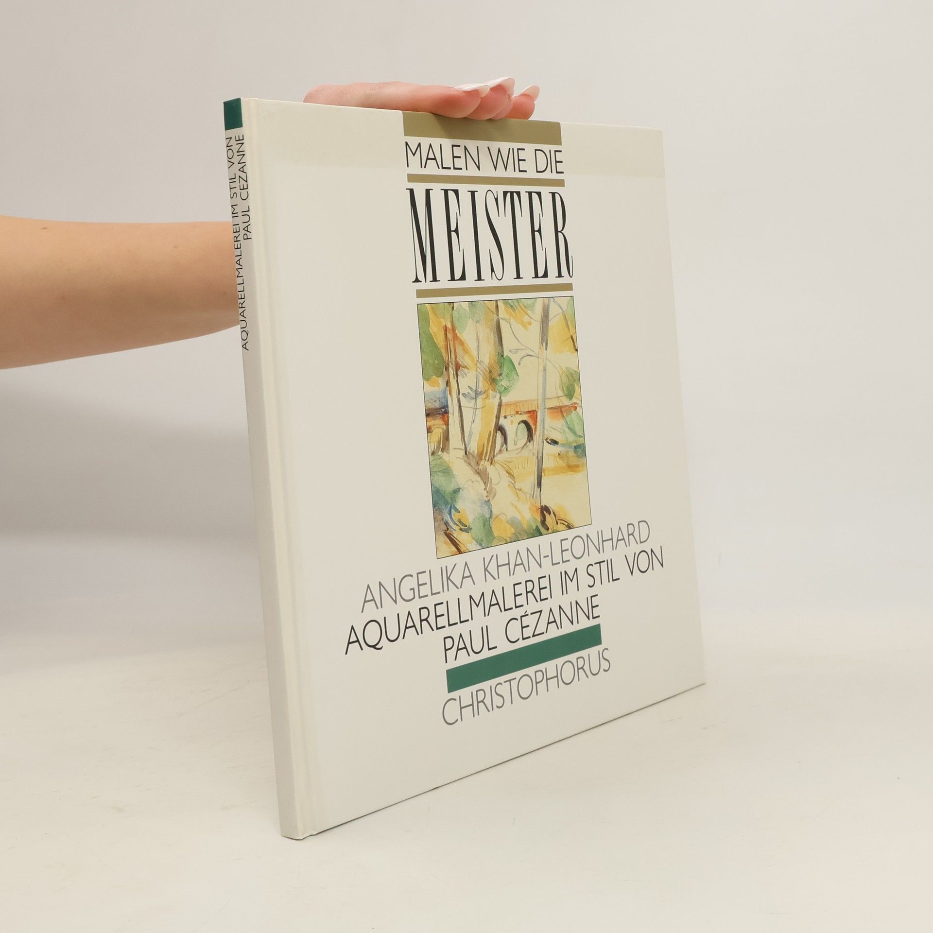 Angelika Khan-Leonhard Aquarellmalerei im Stil von Paul Cézanne