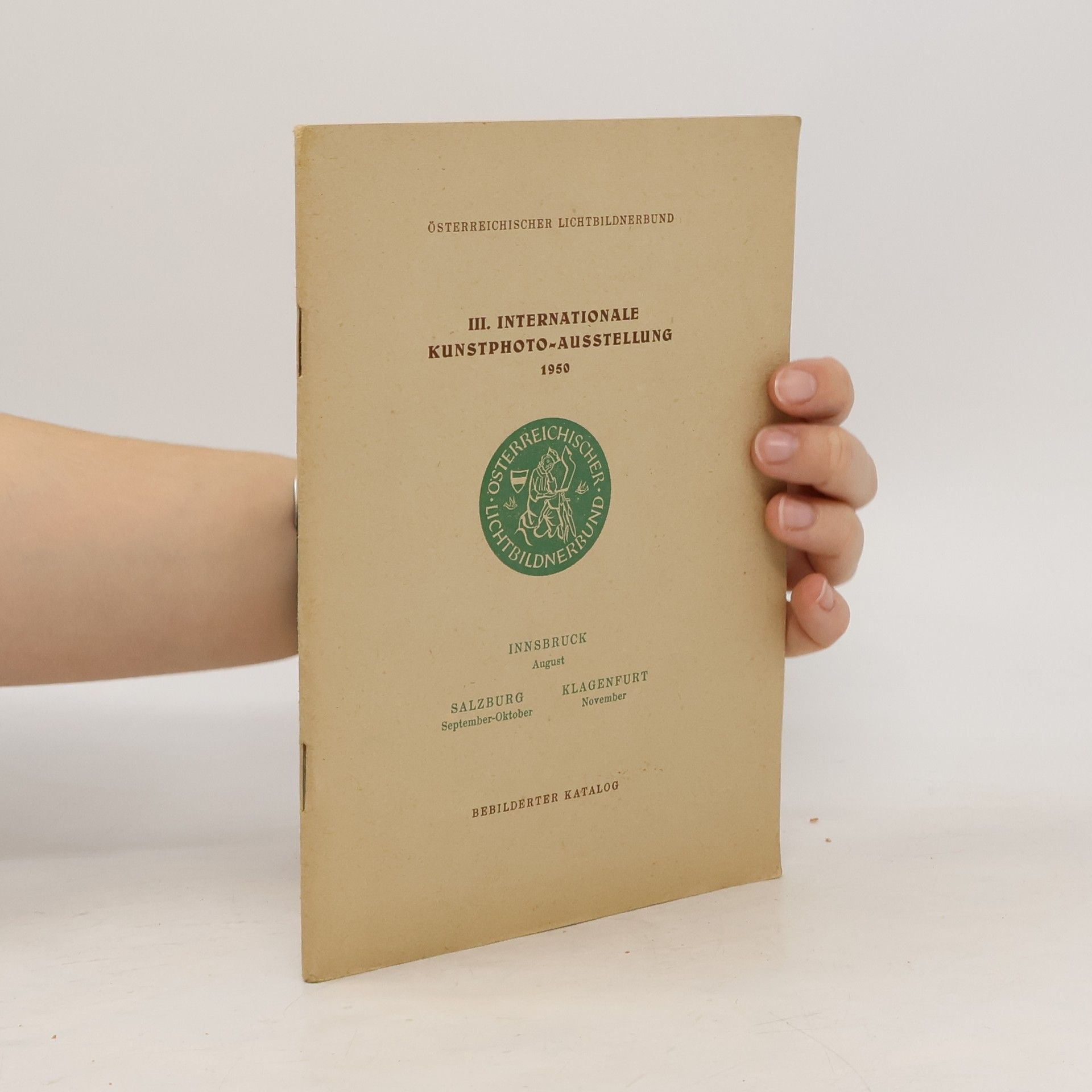 AA.VV. III. Internationale Kunstphoto-Ausstellung 1950