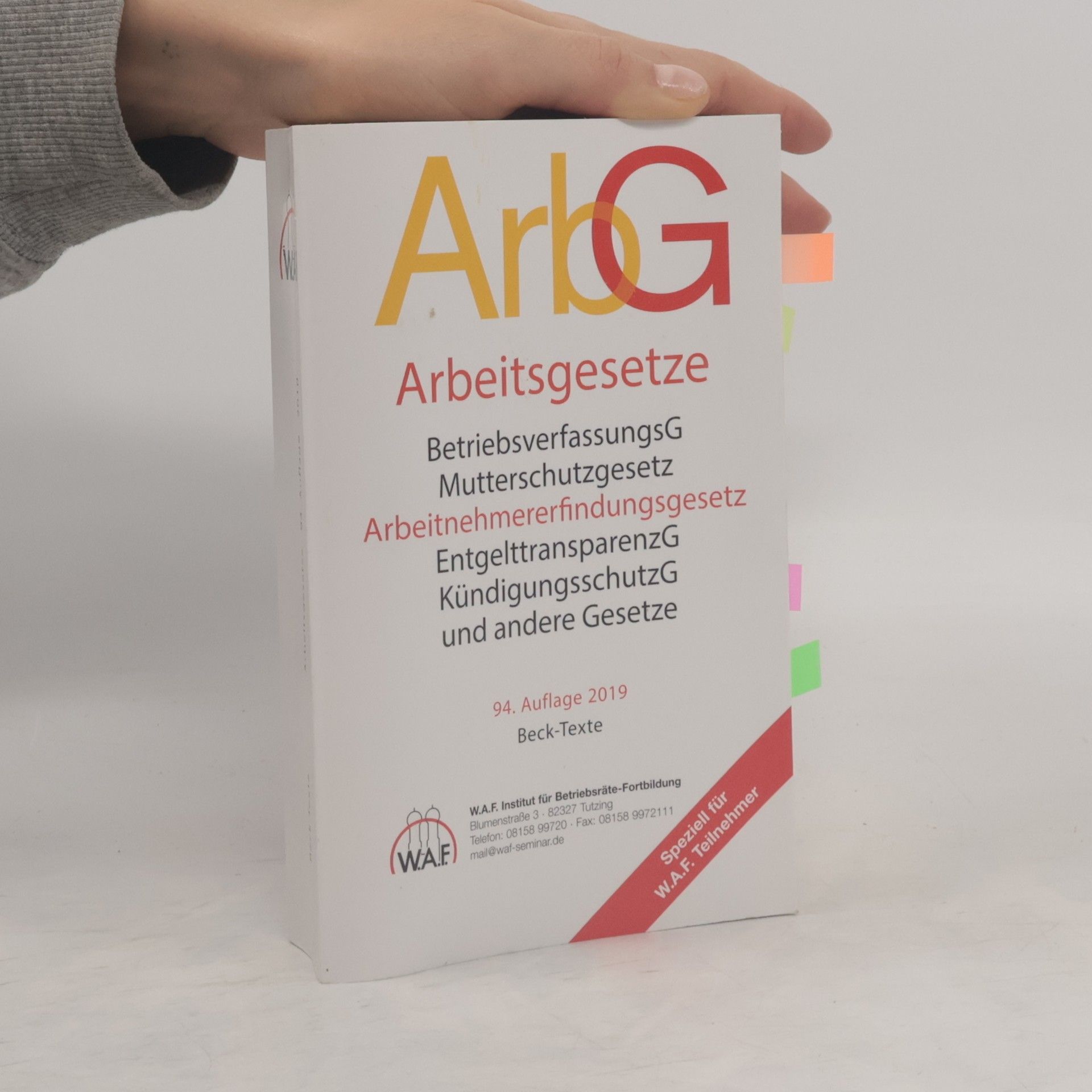 Various authors Arbeitsgesetze