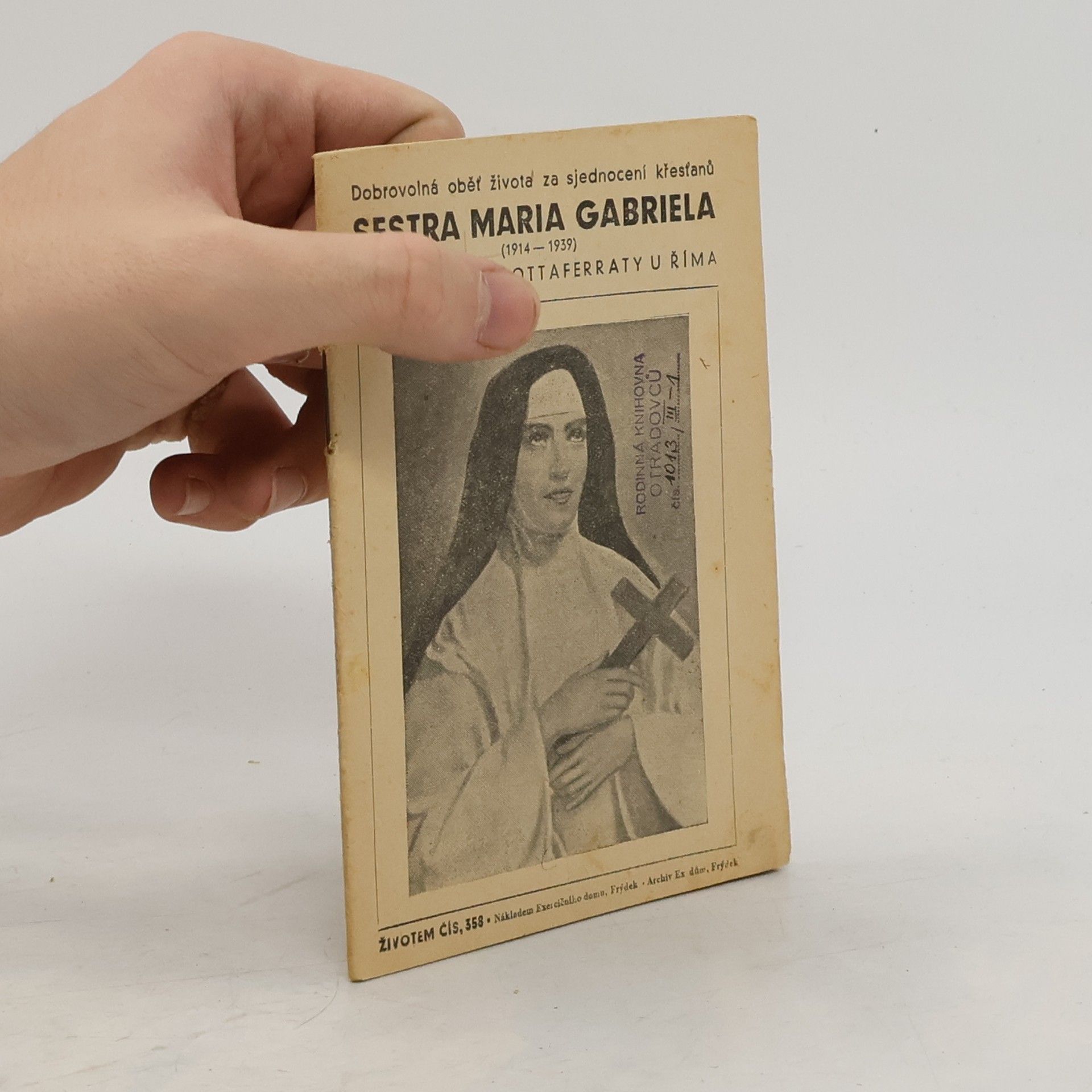 Auteurscollectief Sestra Maria Gabriela, trapistka z Grottaferraty u Říma