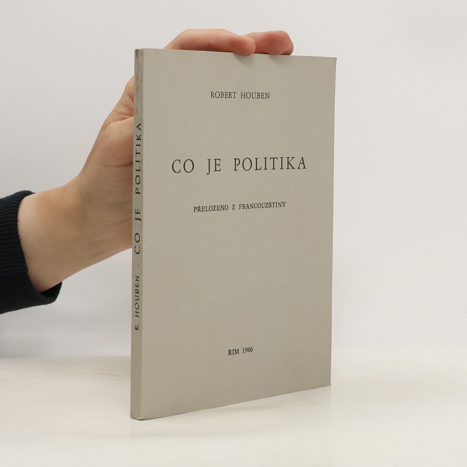 Robert Houben Co je politika