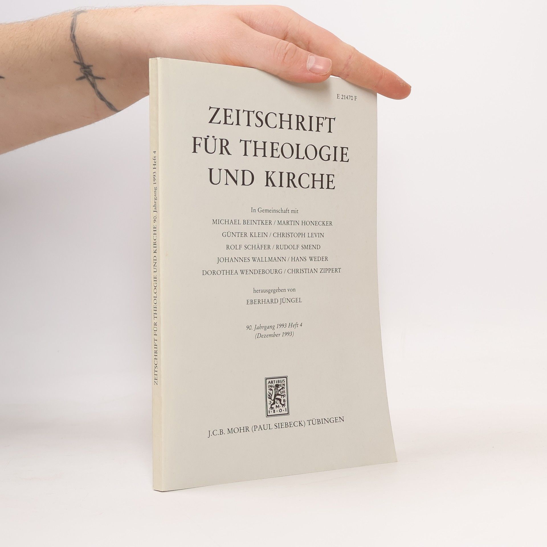 AA.VV. Zeitschrift für Theologie und Kirche 4