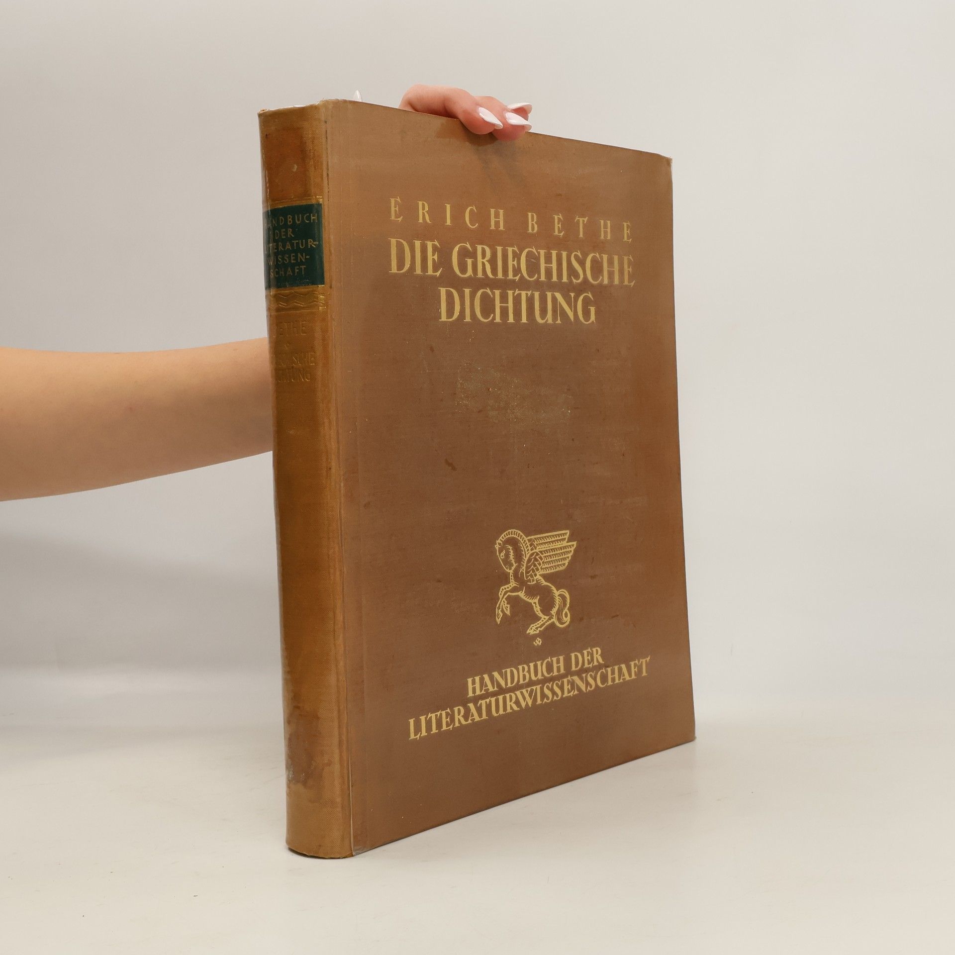 Erich Bethe Die griechische Dichtung