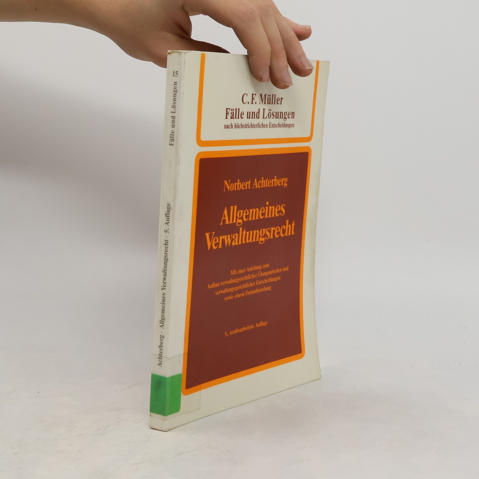 Norbert Achterberg Fälle und Lösungen nach höchstrichterlichen Entscheidungen