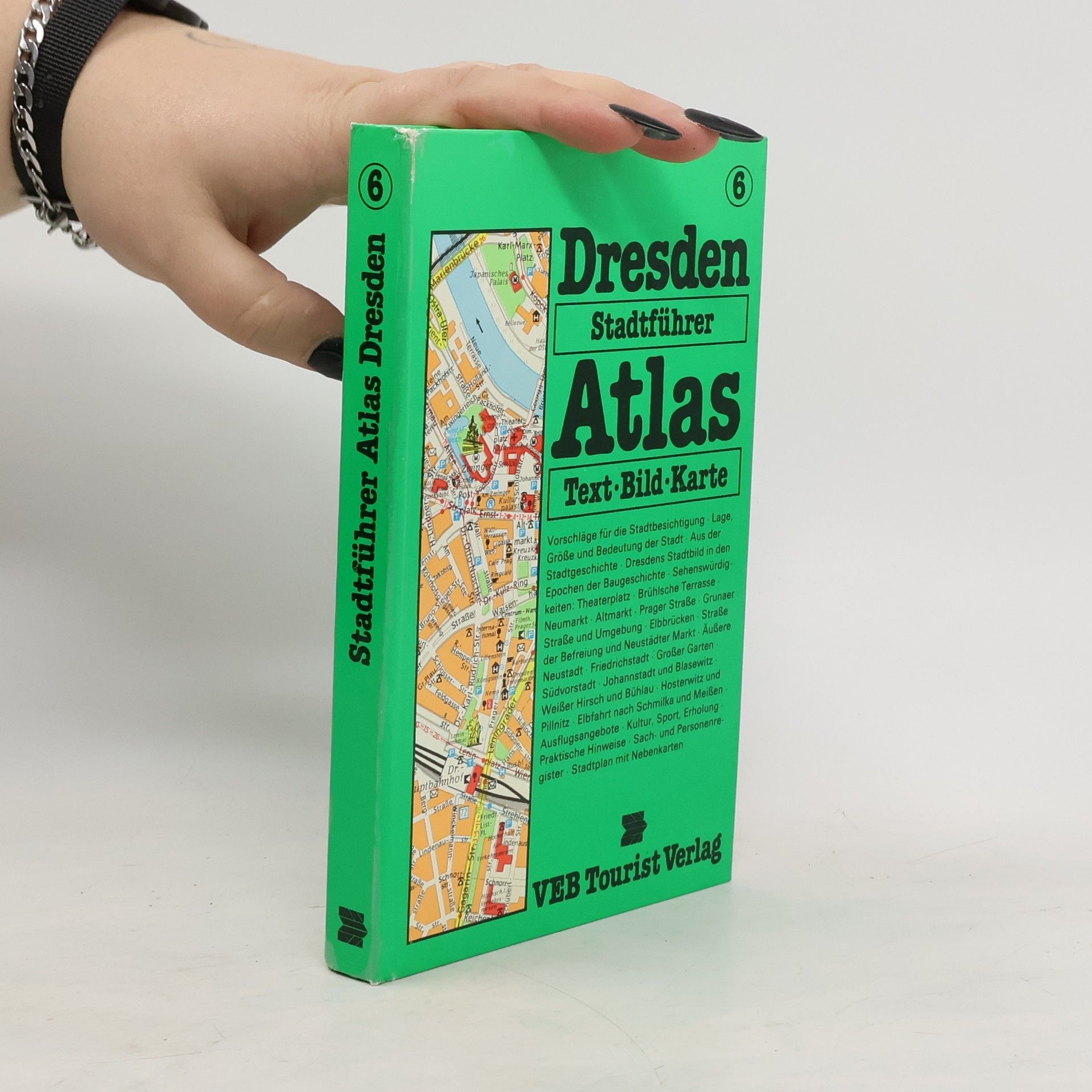 Karl Czok Leipzig Stadtführer Atlas Text, Bild, Karte