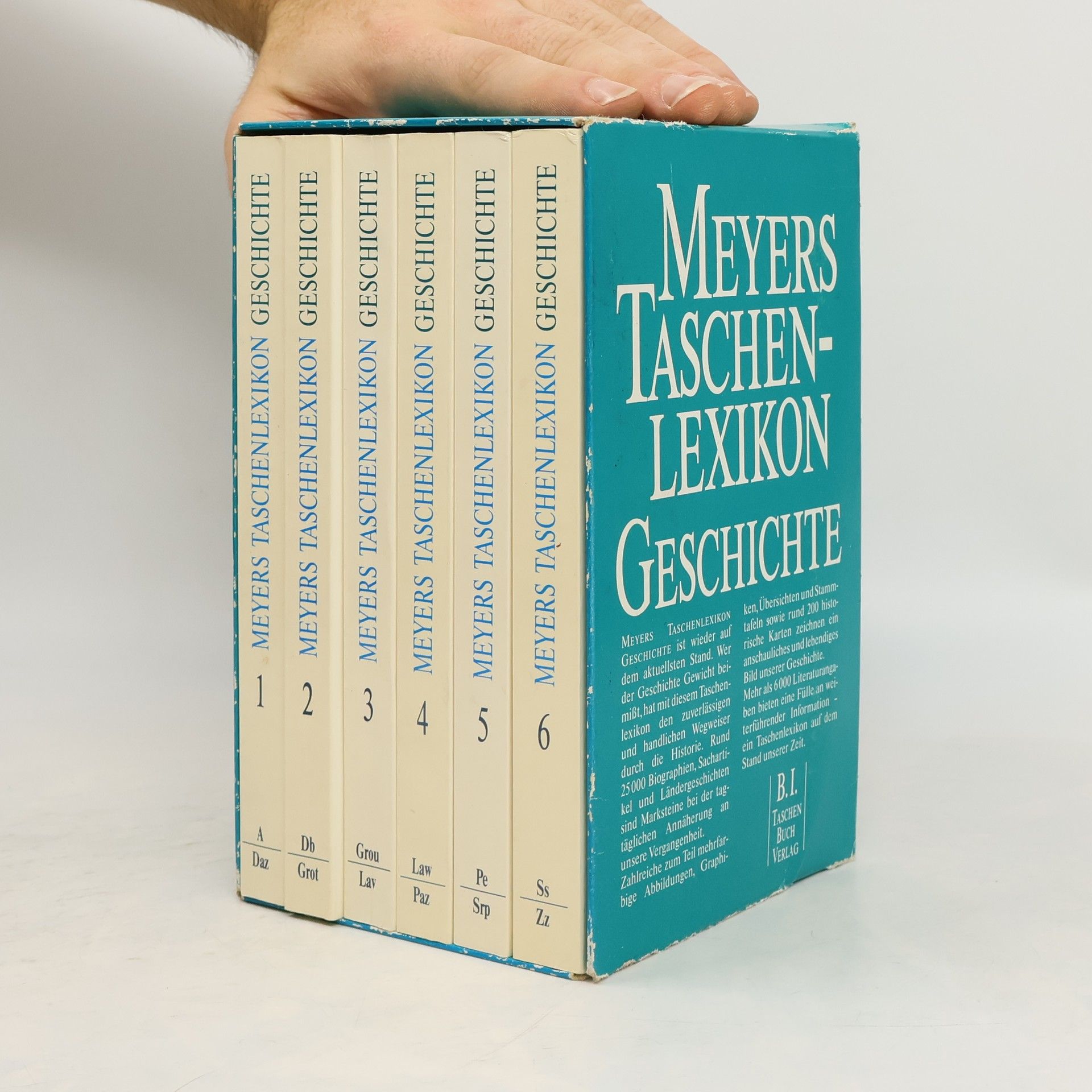 Werner Digel Meyers Taschenlexikon Geschichte in 6 Bänden (6 svazků, komplet v boxu)