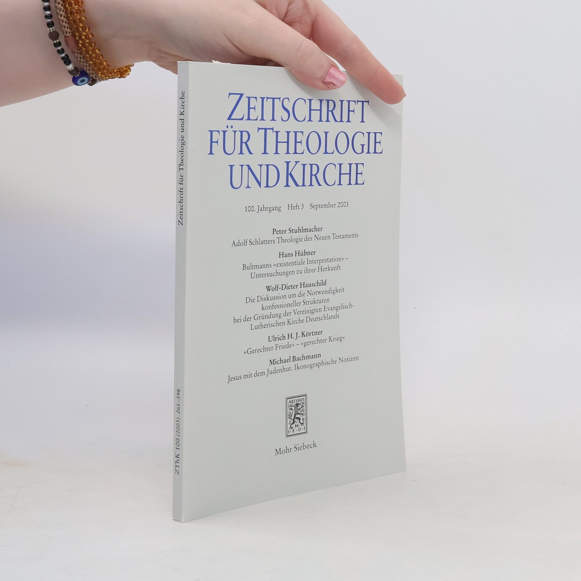 Autorenkollektiv  Zeitschrift für Theologie und Kirche 100, Heft 3