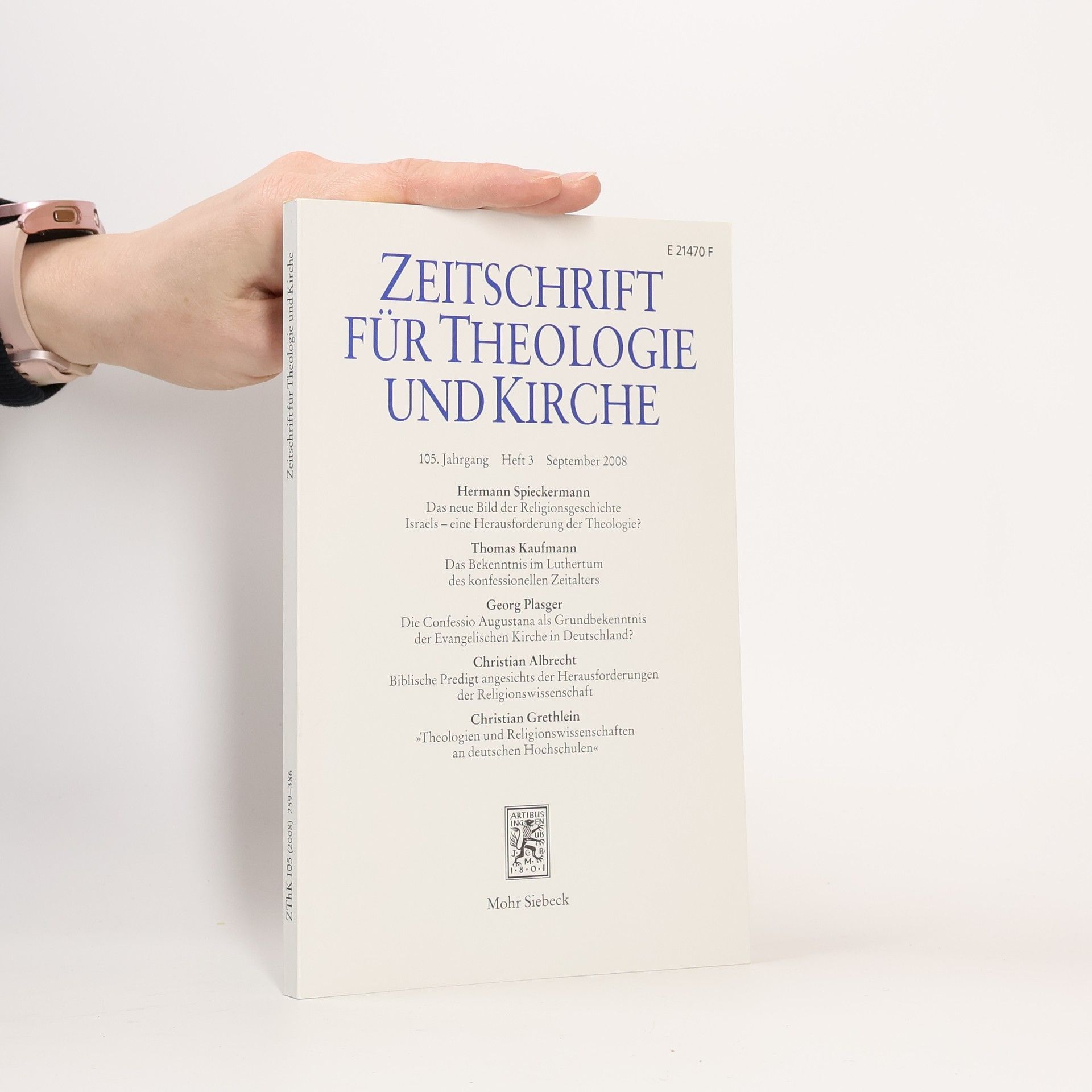 AA.VV. Zeitschrift für Theologie und Kirche 9/2008