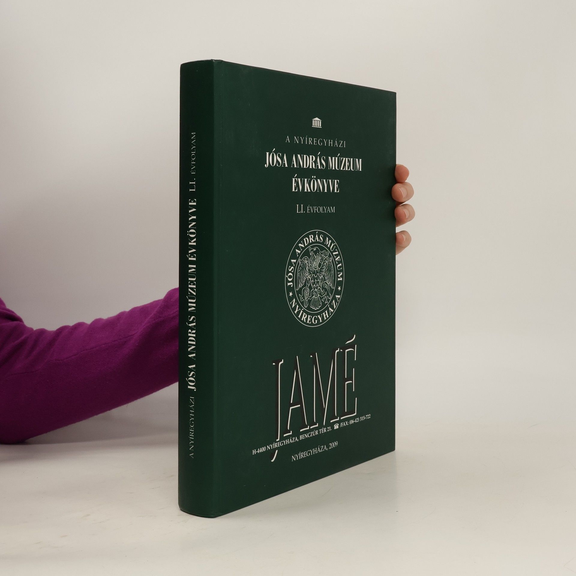 AA.VV. A Nyíregyházi Jósa András Muzeum évkönyve LI.
