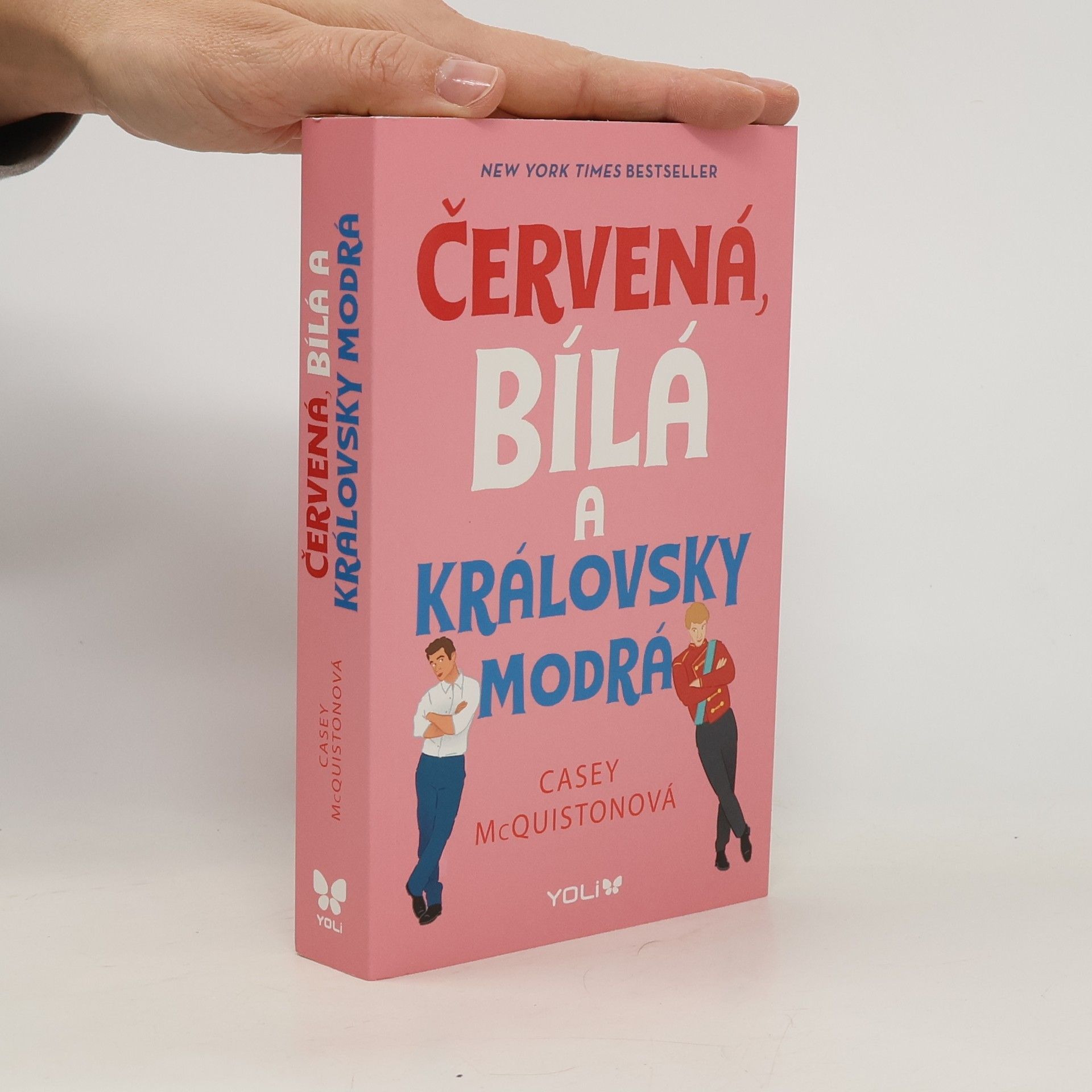 Červená, bílá a královsky modrá