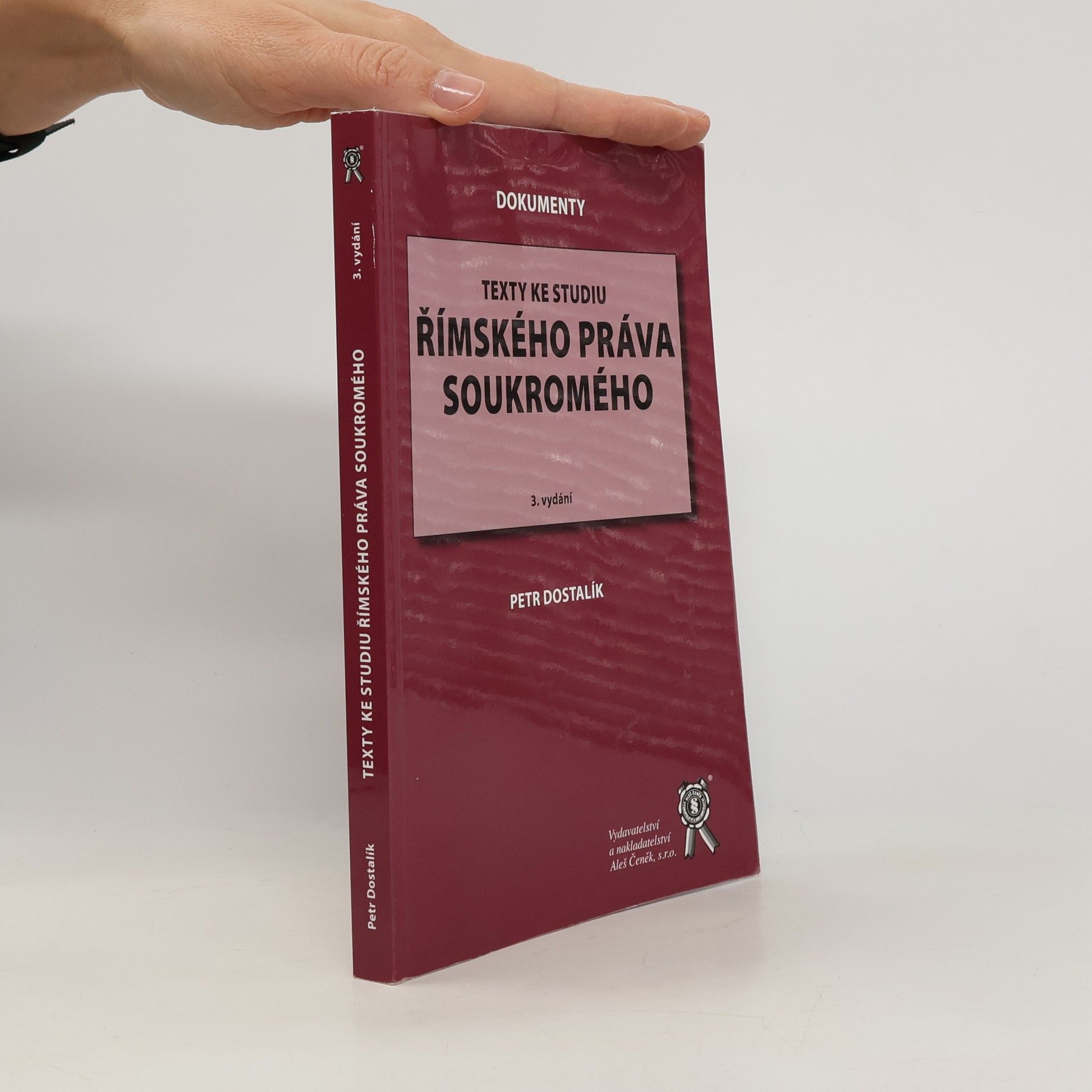 Texty ke studiu římského práva soukromého 3. vydaní