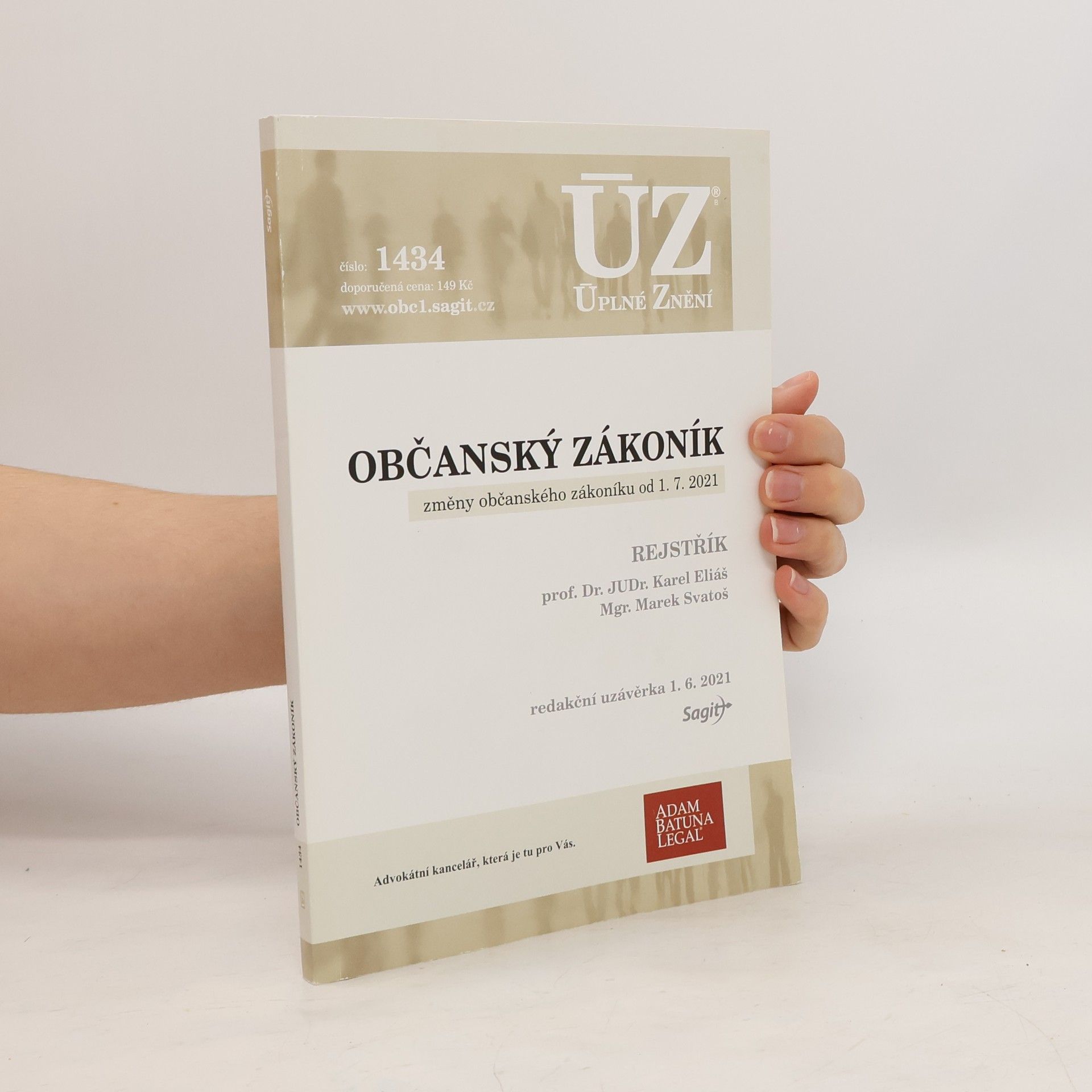 Karel Eliáš ÚZ 1434: Občanský zákoník