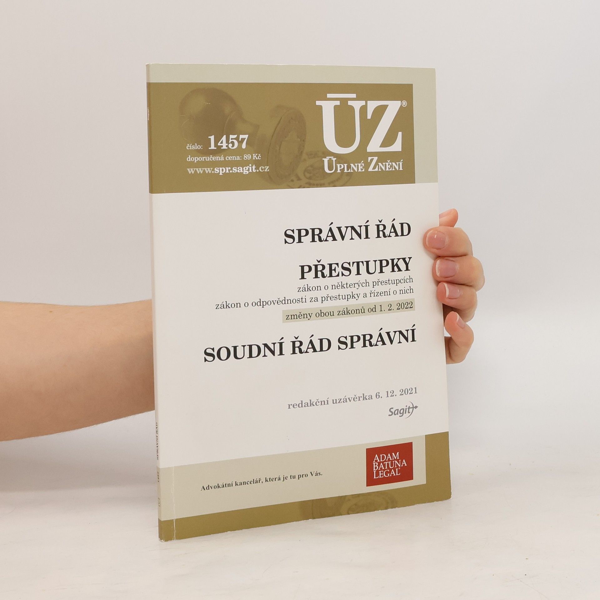 Kolektiv autorů Správní řád. Přestupky. Soudní řád správní