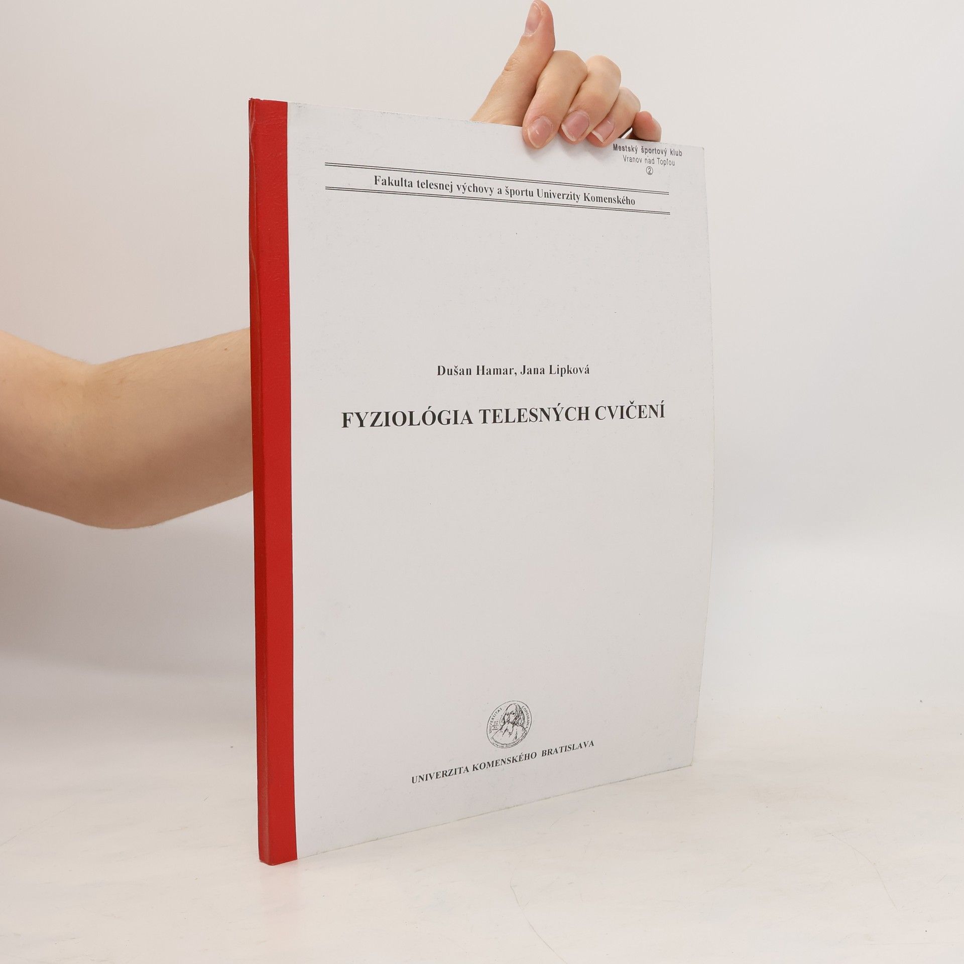 Dušan Hamar Fyziológia telesných cvičení