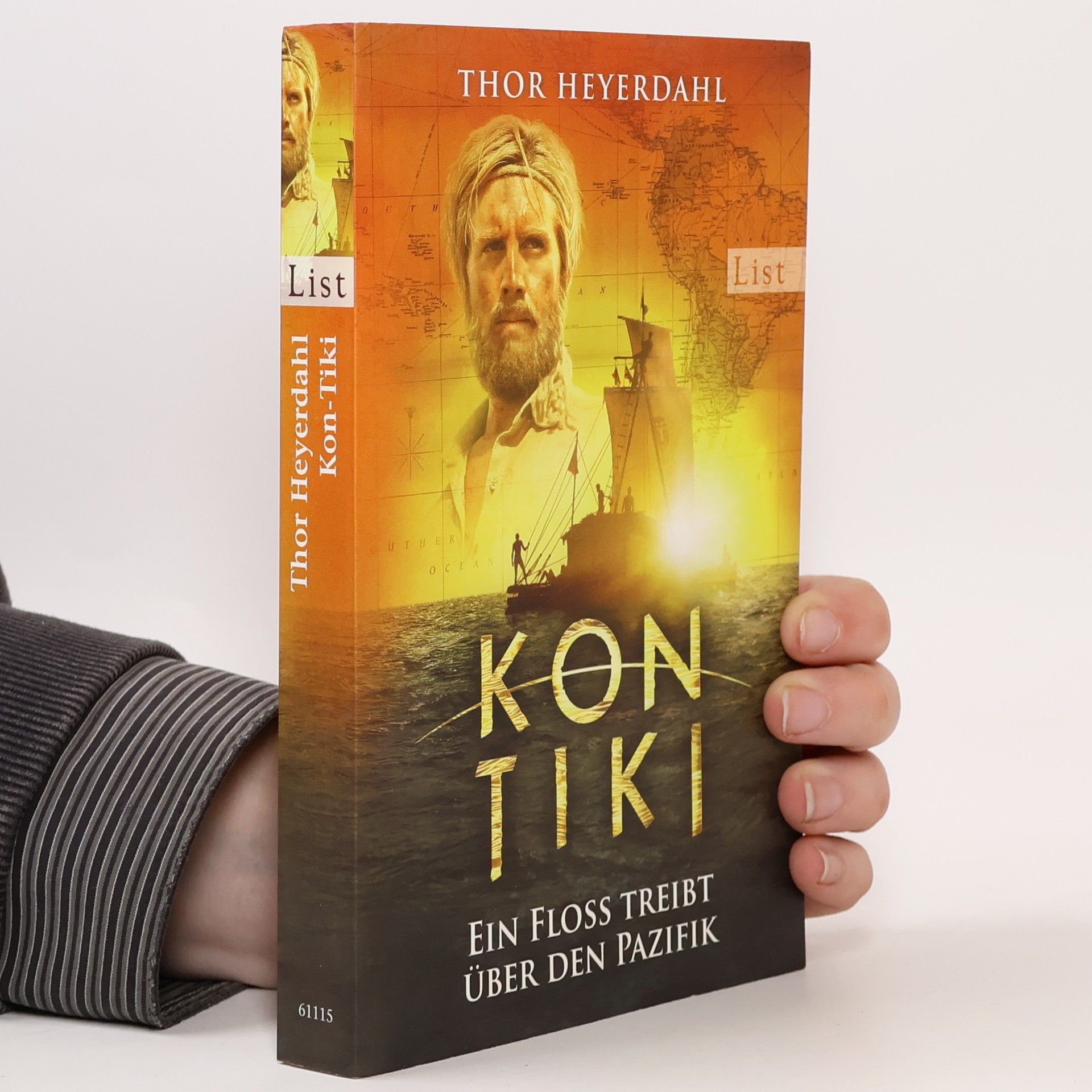 Thor Heyerdahl Kon-Tiki : ein Floß treibt über den Pazifik