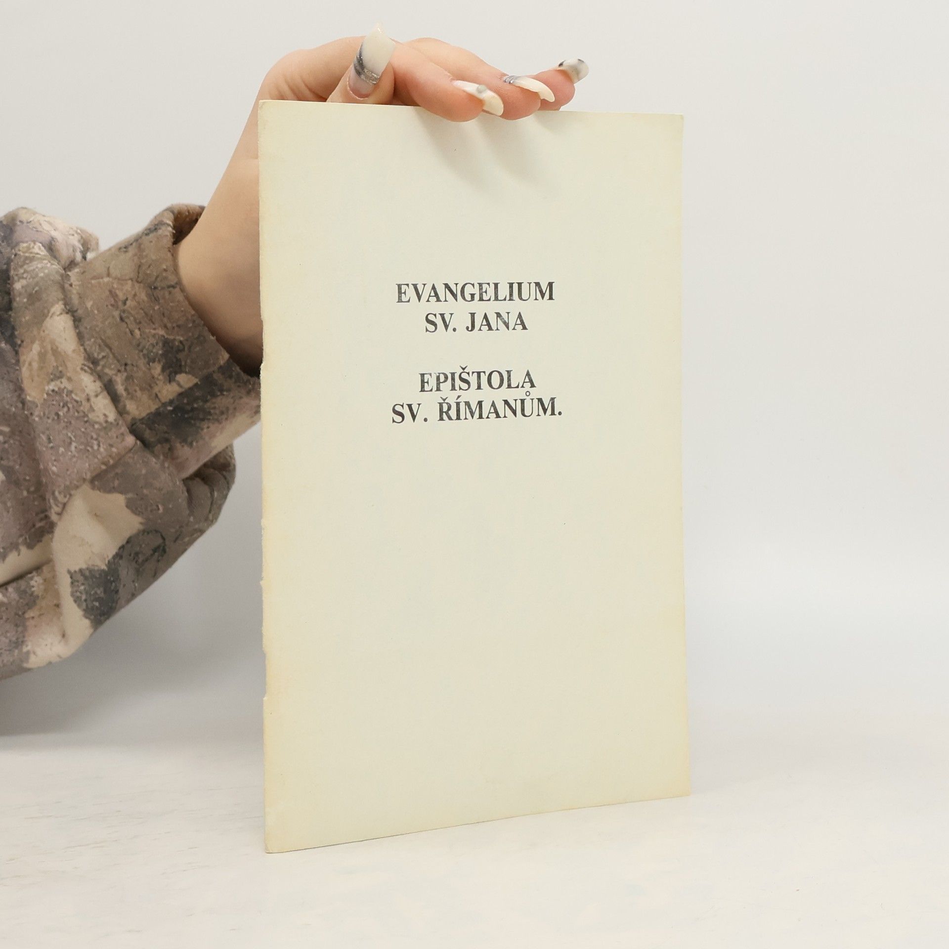 Auteurscollectief Evangelium sv. Jana. Epištola sv. Římanům.