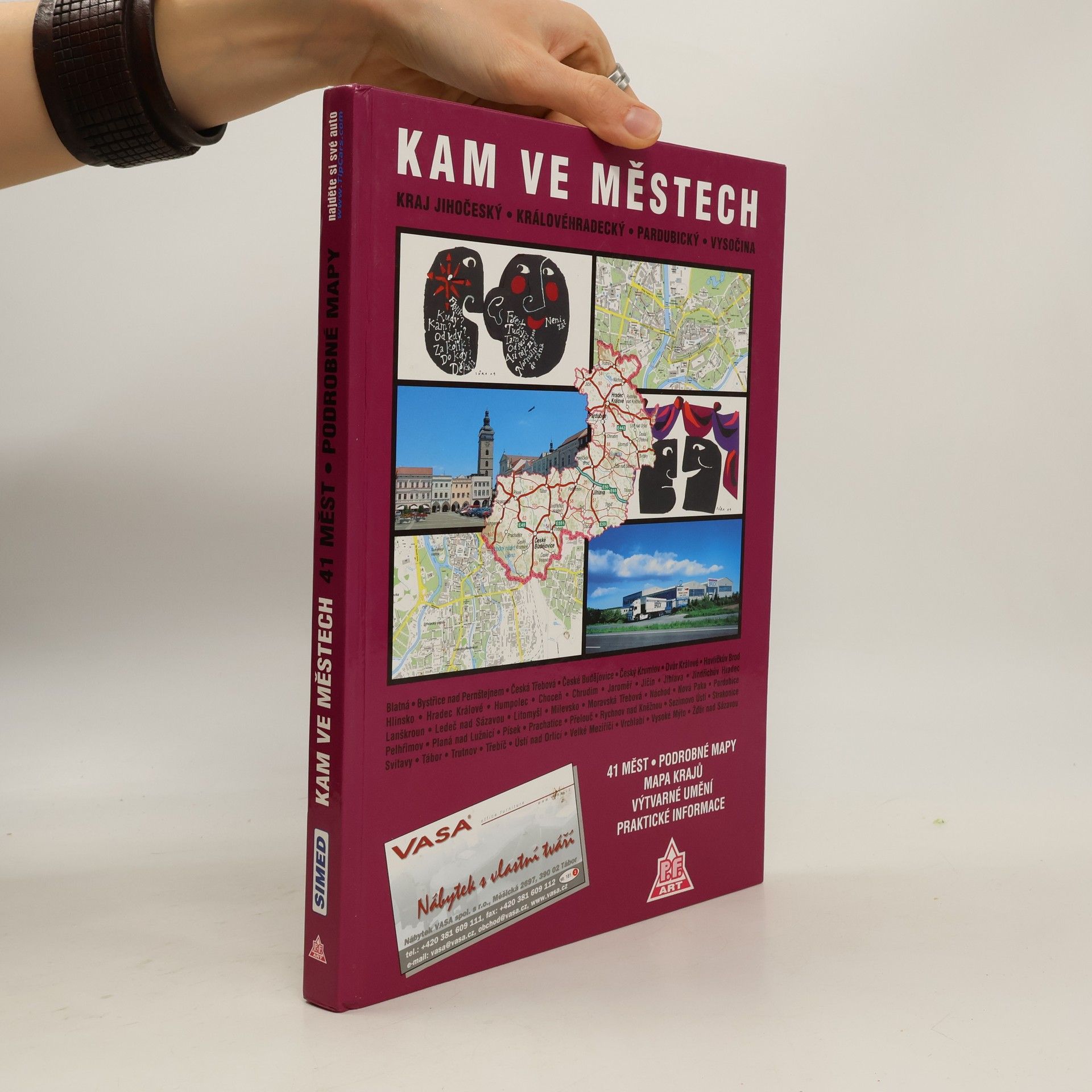 Kam ve městech. Kraj Jihočeský, Královéhradecký, Pardubický, Vysočina