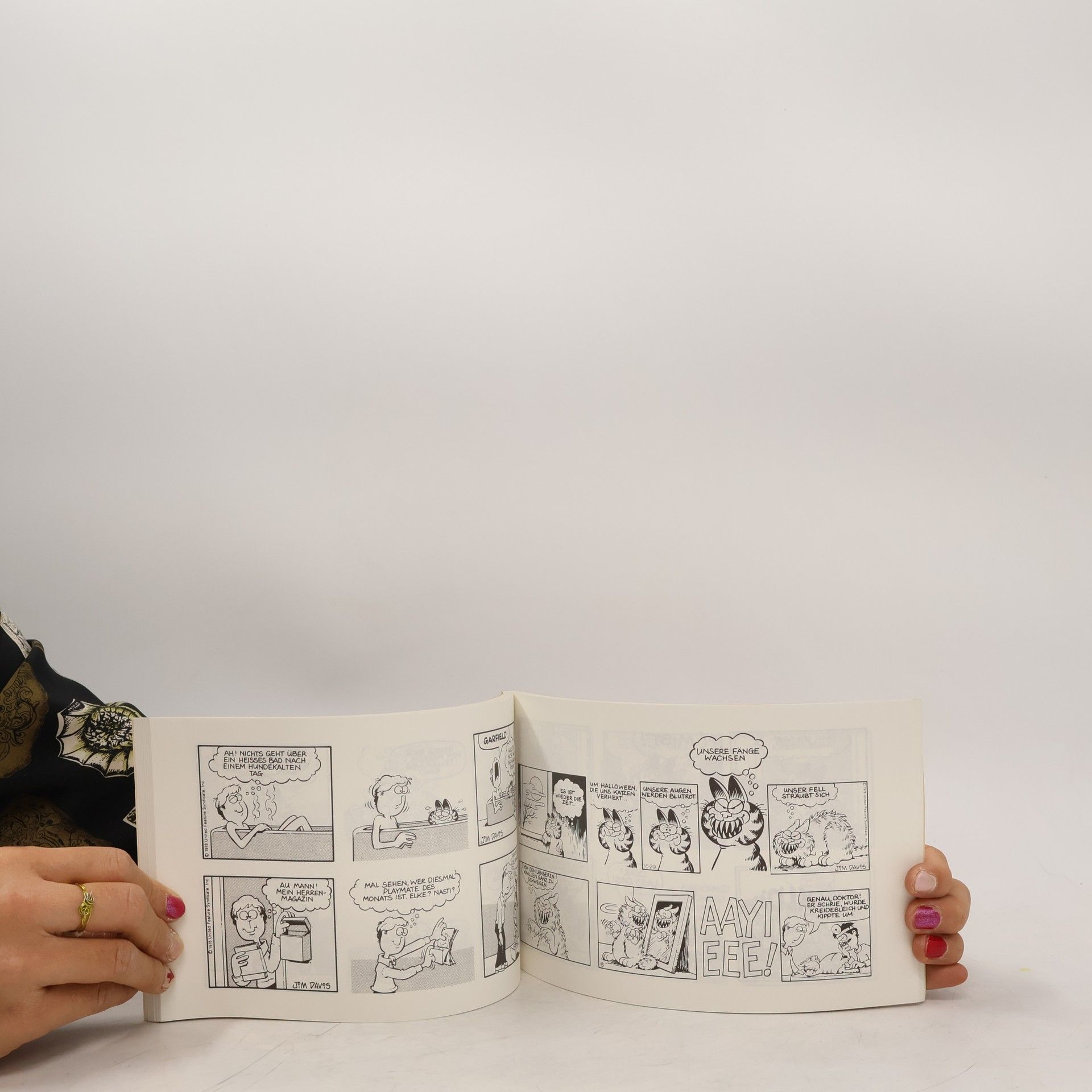 Jim Davis Garfield langt zu