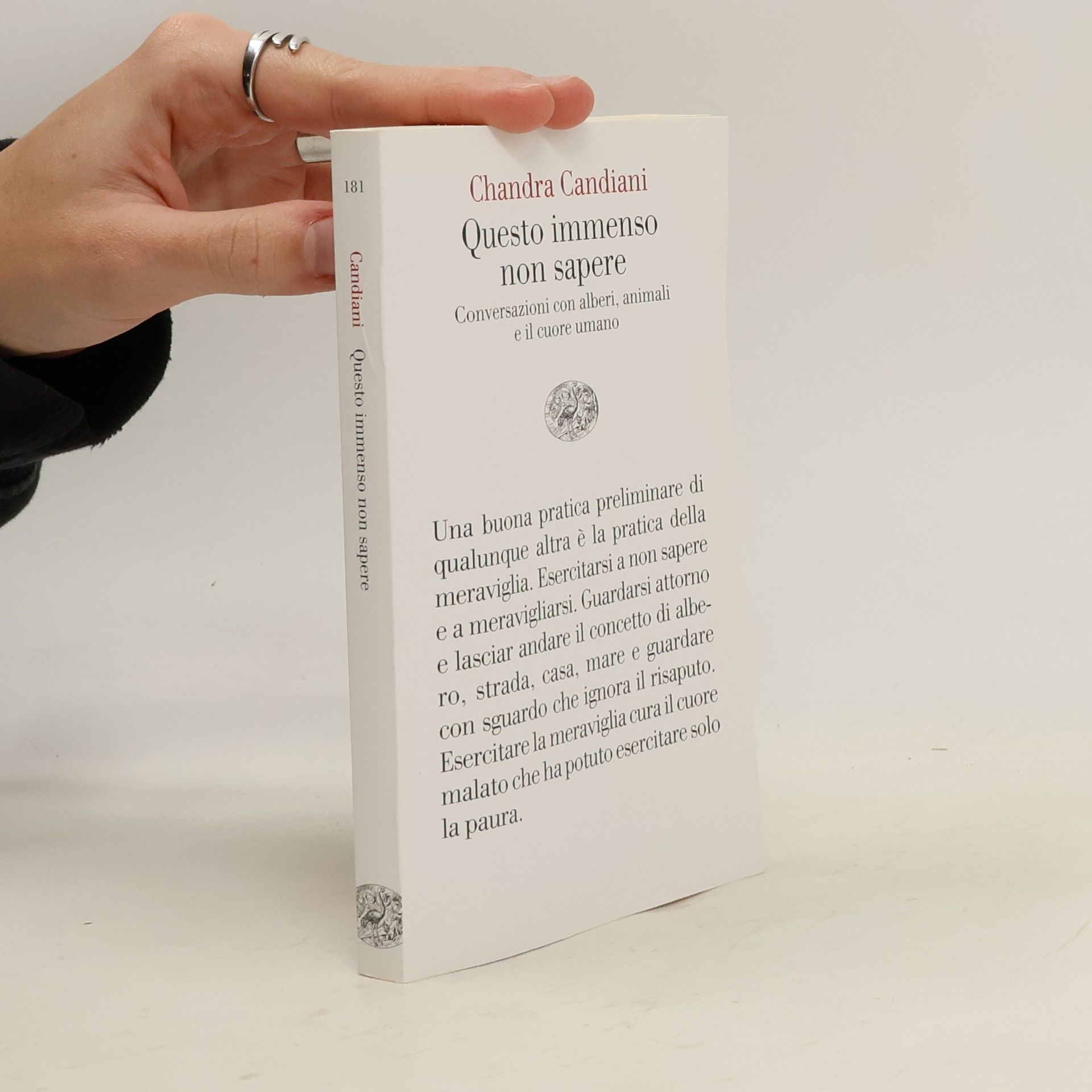 Chandra Livia Candiani Questo immenso non sapere