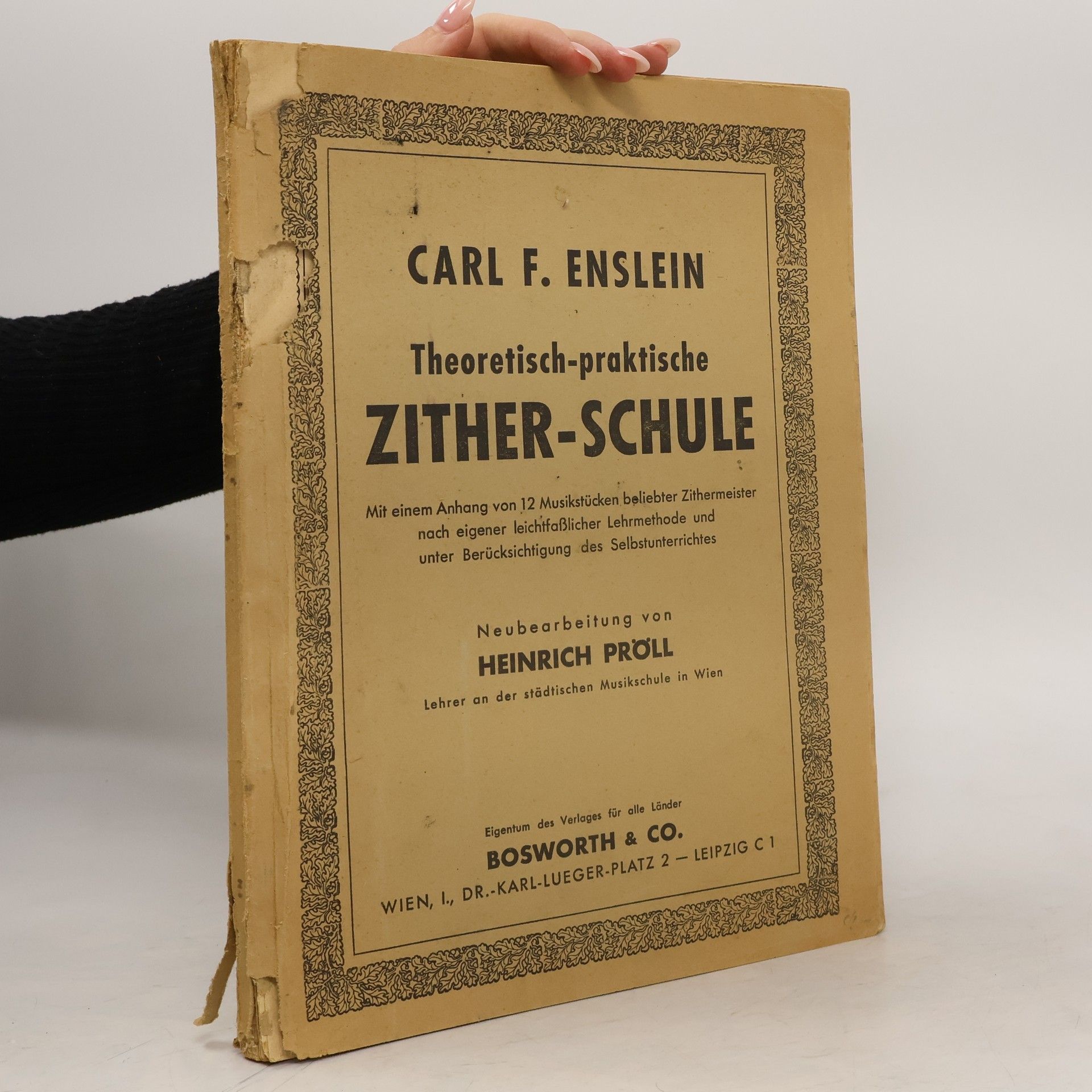Carl F. Enslein Theoretisch-praktische Zither-Schule