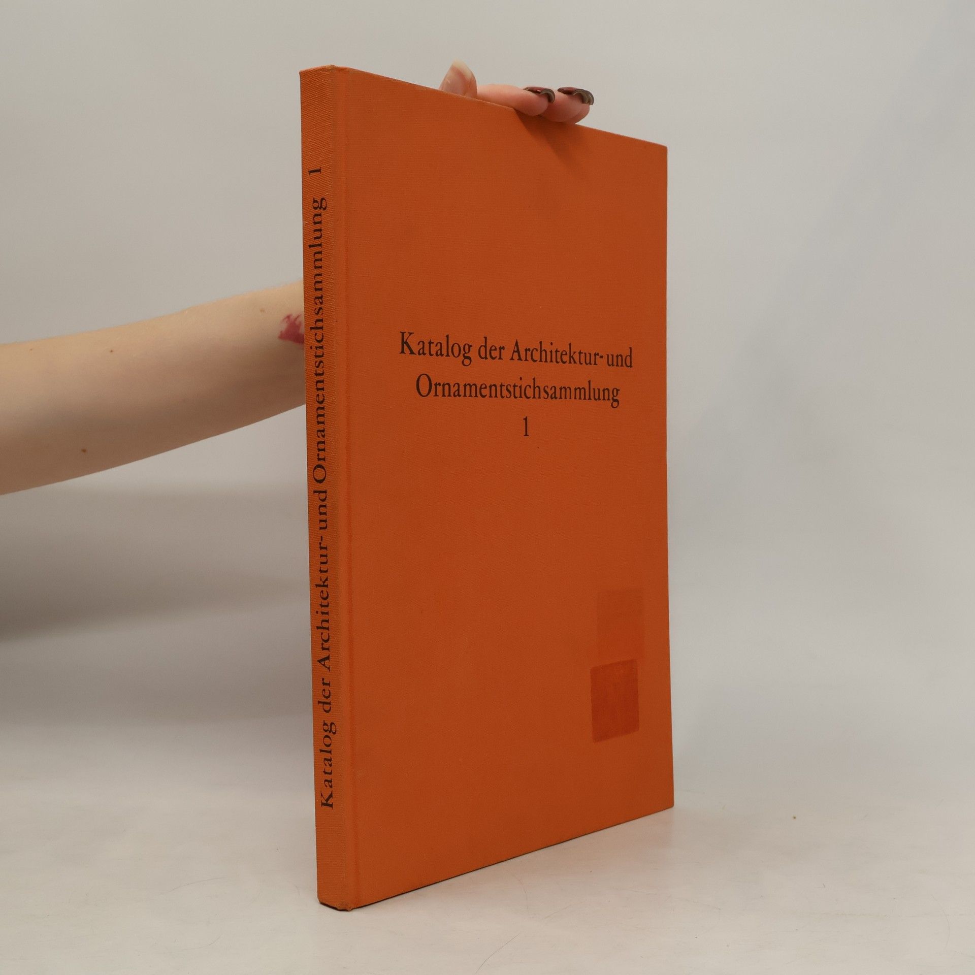 Marianne Fischer Katalog der Architektur- und Ornamentstichsammlung