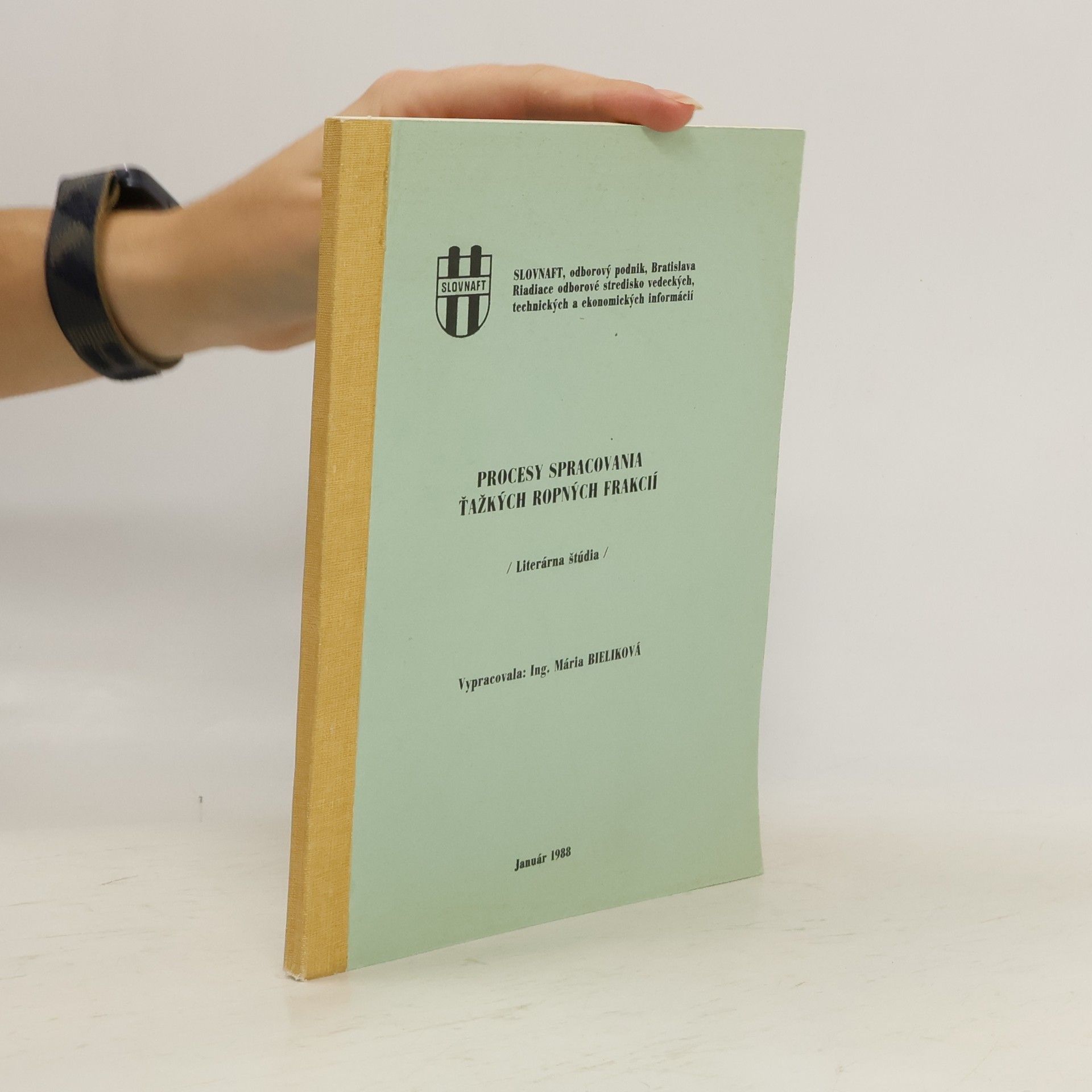 Mária Bieliková Procesy spracovania ťažkých ropných frakcií
