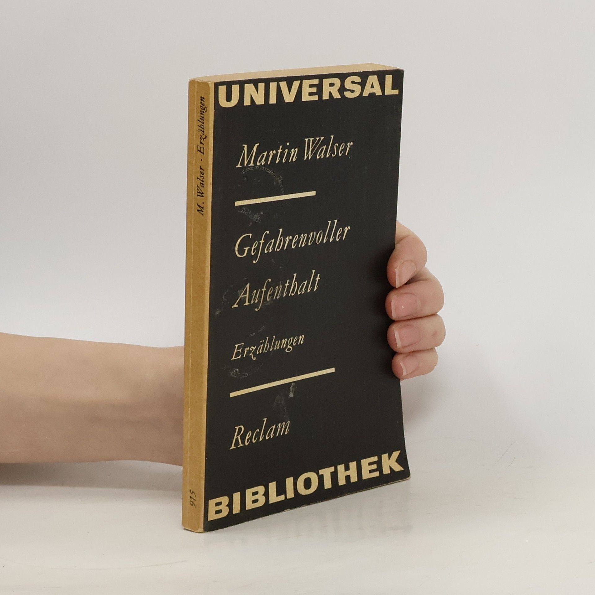 Martin Walser Gefahrenvoller Aufenthalt