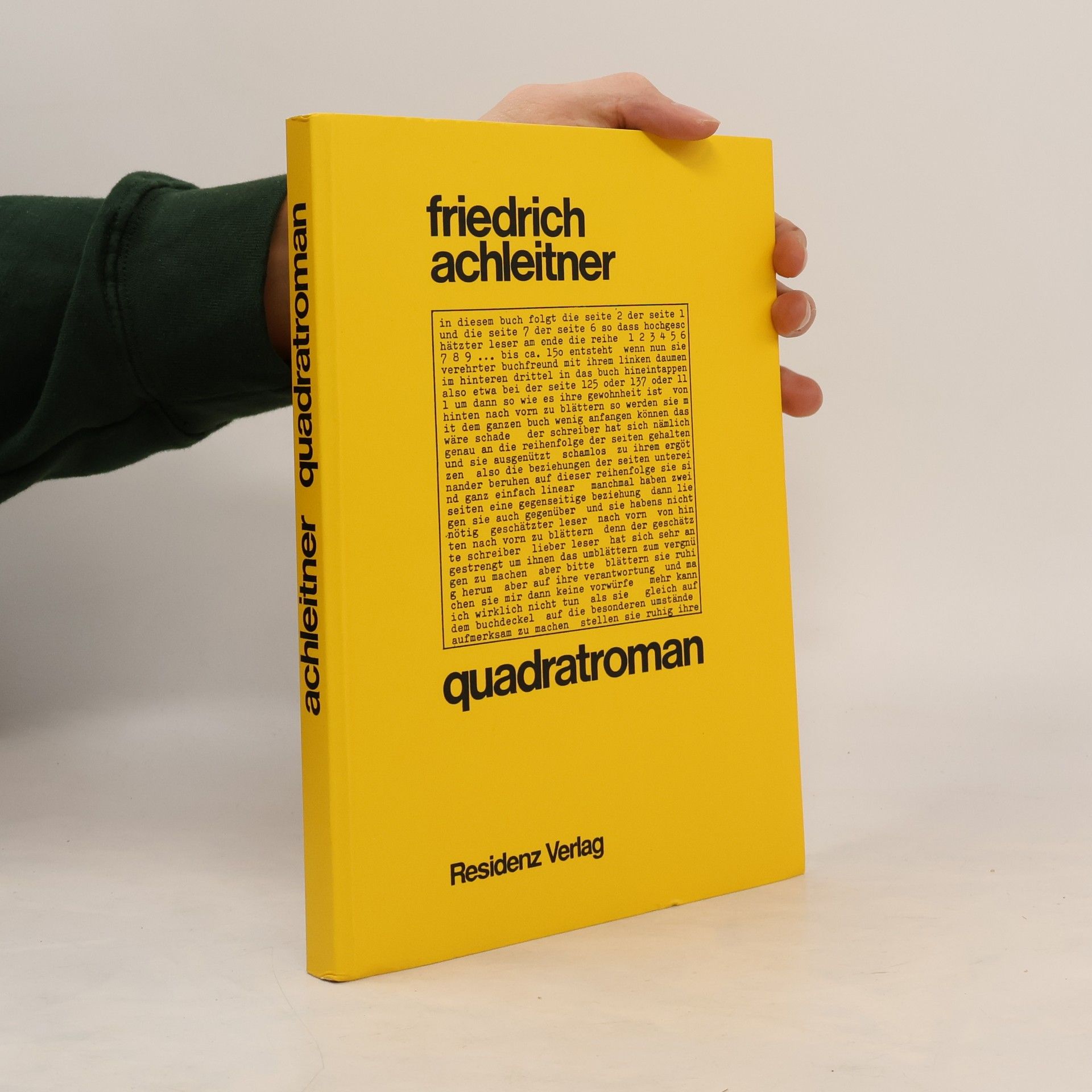 Friedrich Achleitner Quadratroman