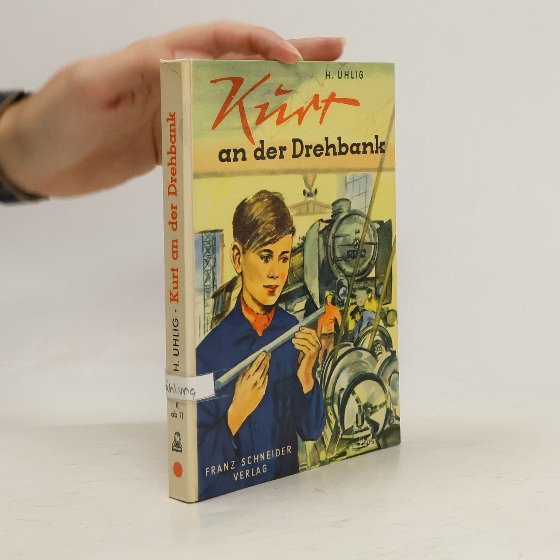 Heinz Uhlig Kurt an der Drehbank