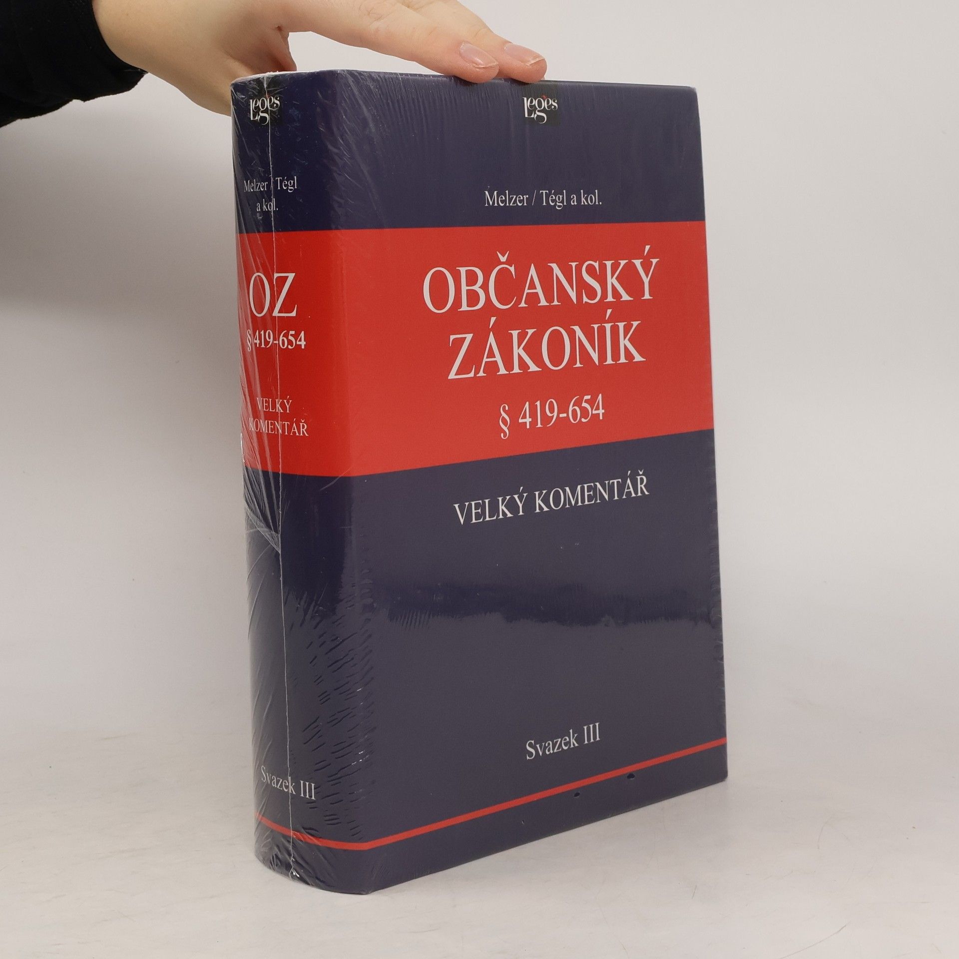 Filip Melzer Občanský zákoník § 419-654. Velký komentář. Svazek III