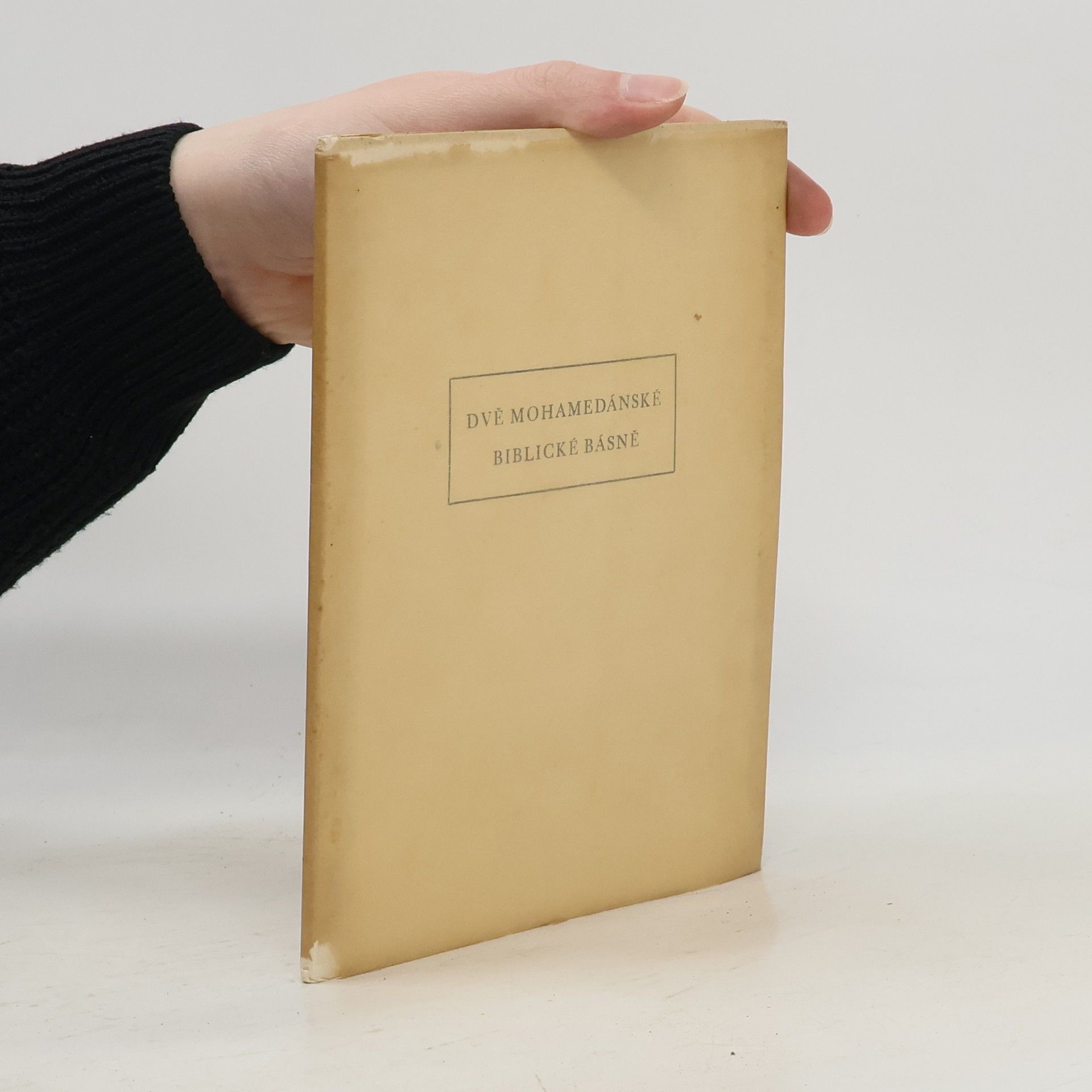 Albert Schamoni Dvě mohamedánské biblické básně