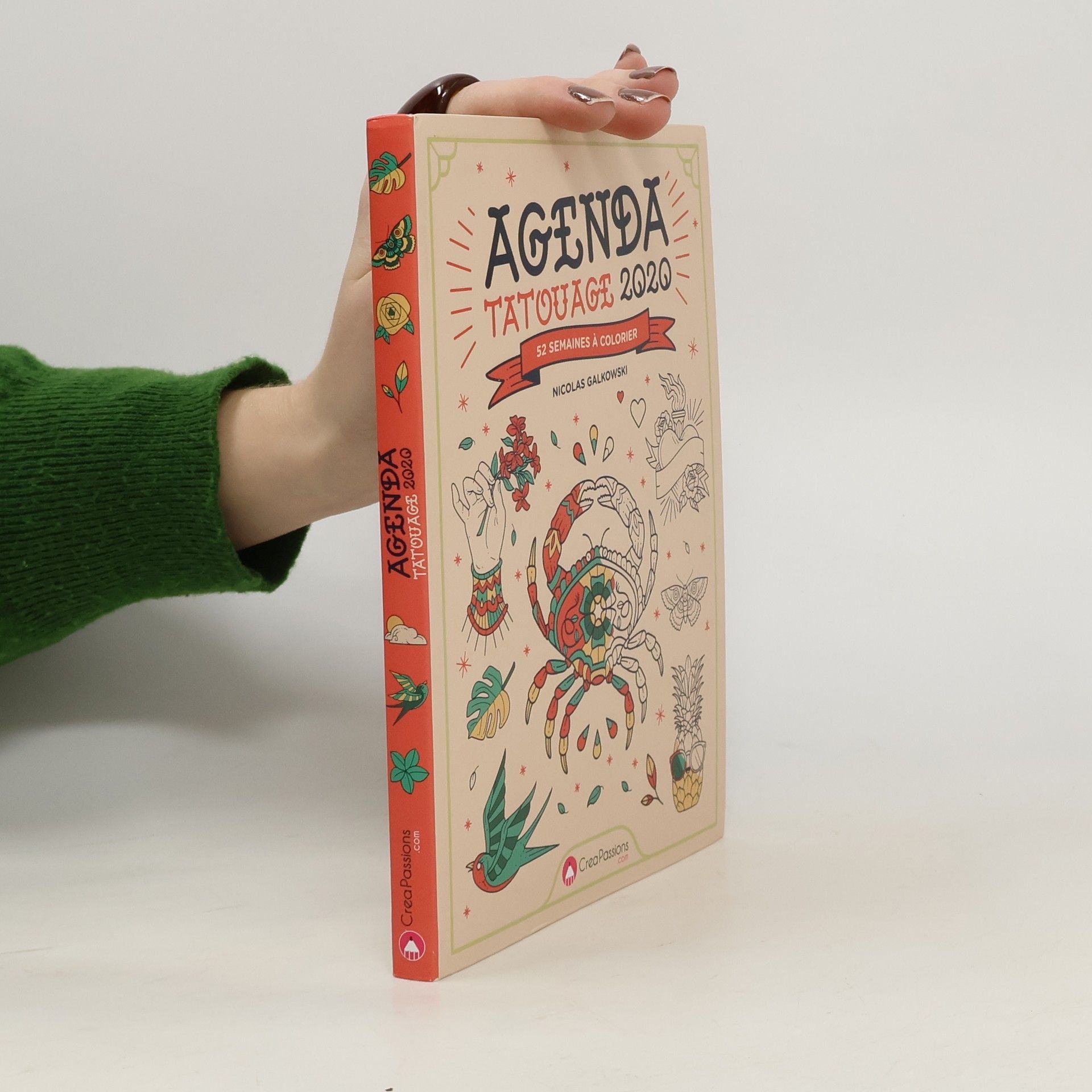 Nicolas Galkowski Agenda Tatouage 2020 - 52 semaines à colorier