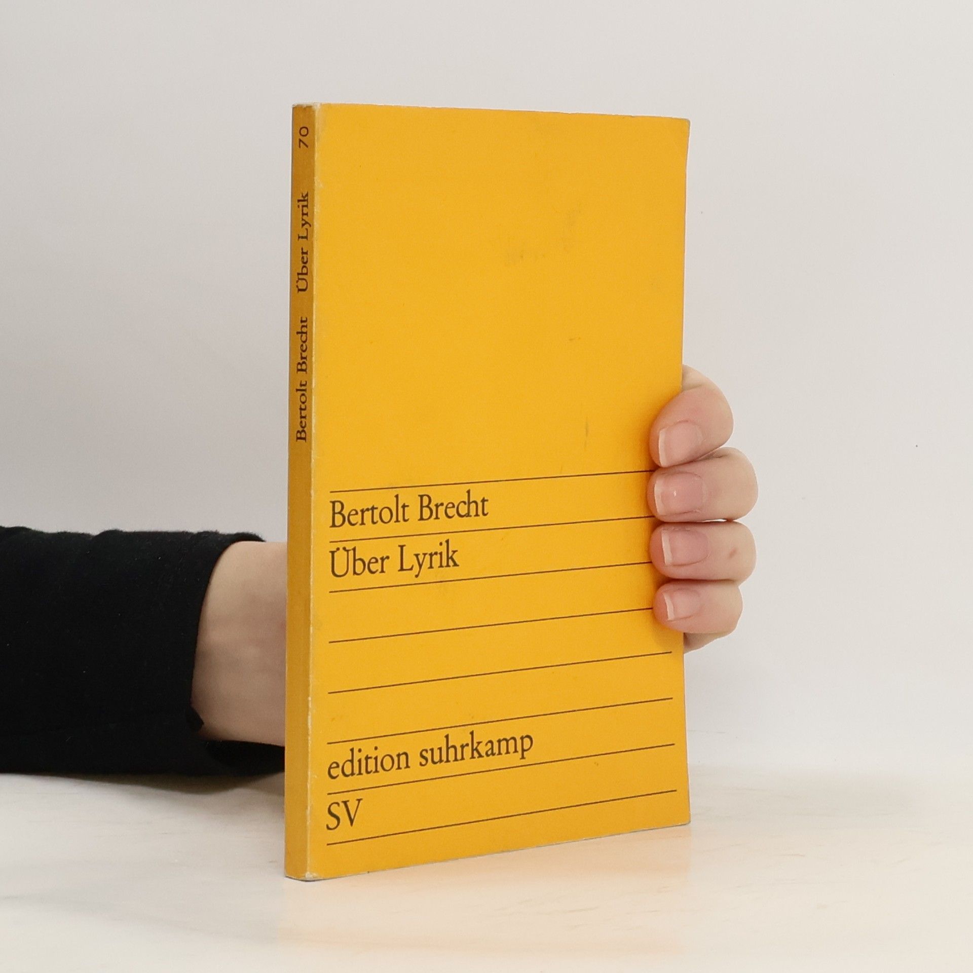 Bertolt Brecht Über Lyrik