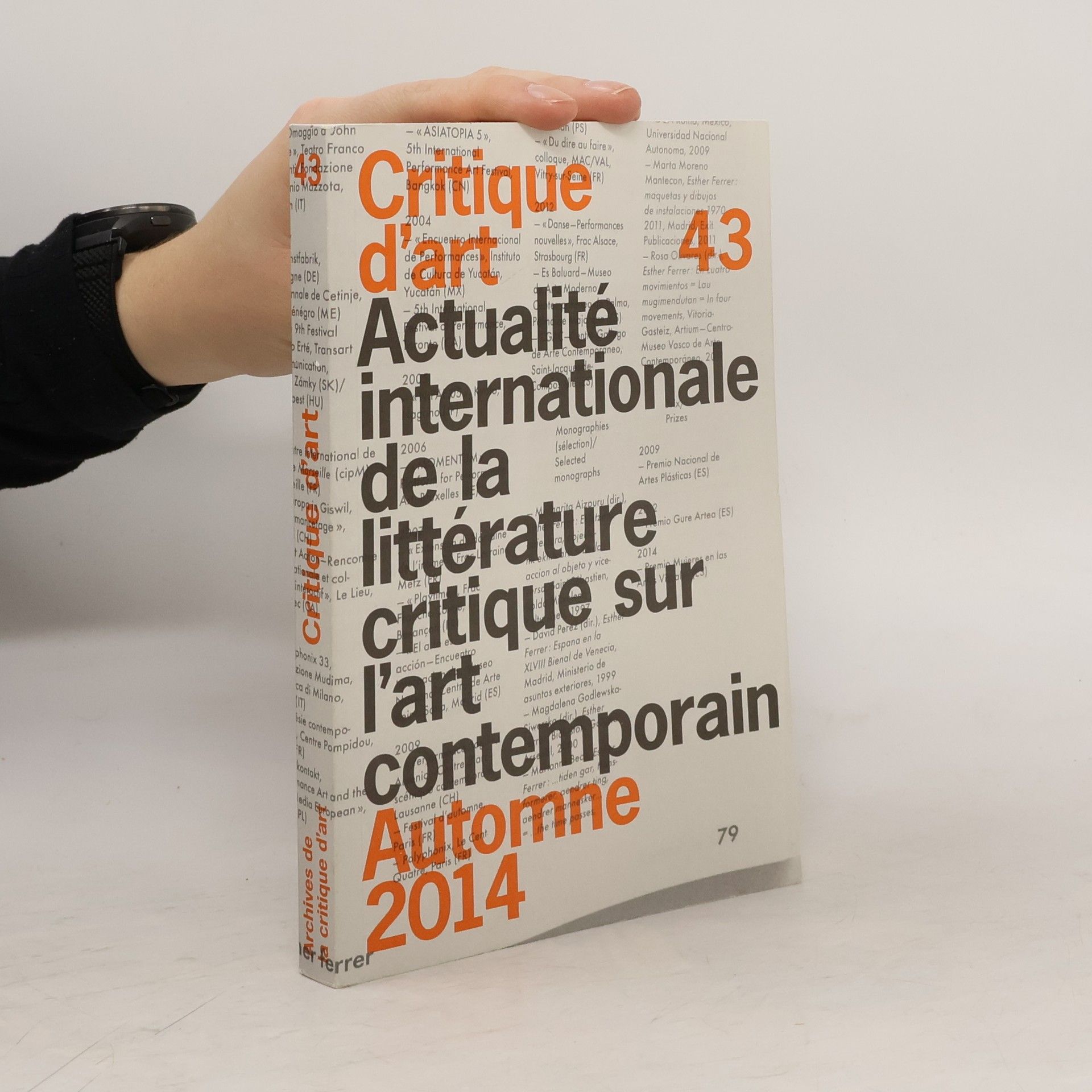 Collectif d'auteurs Critique d'art 43