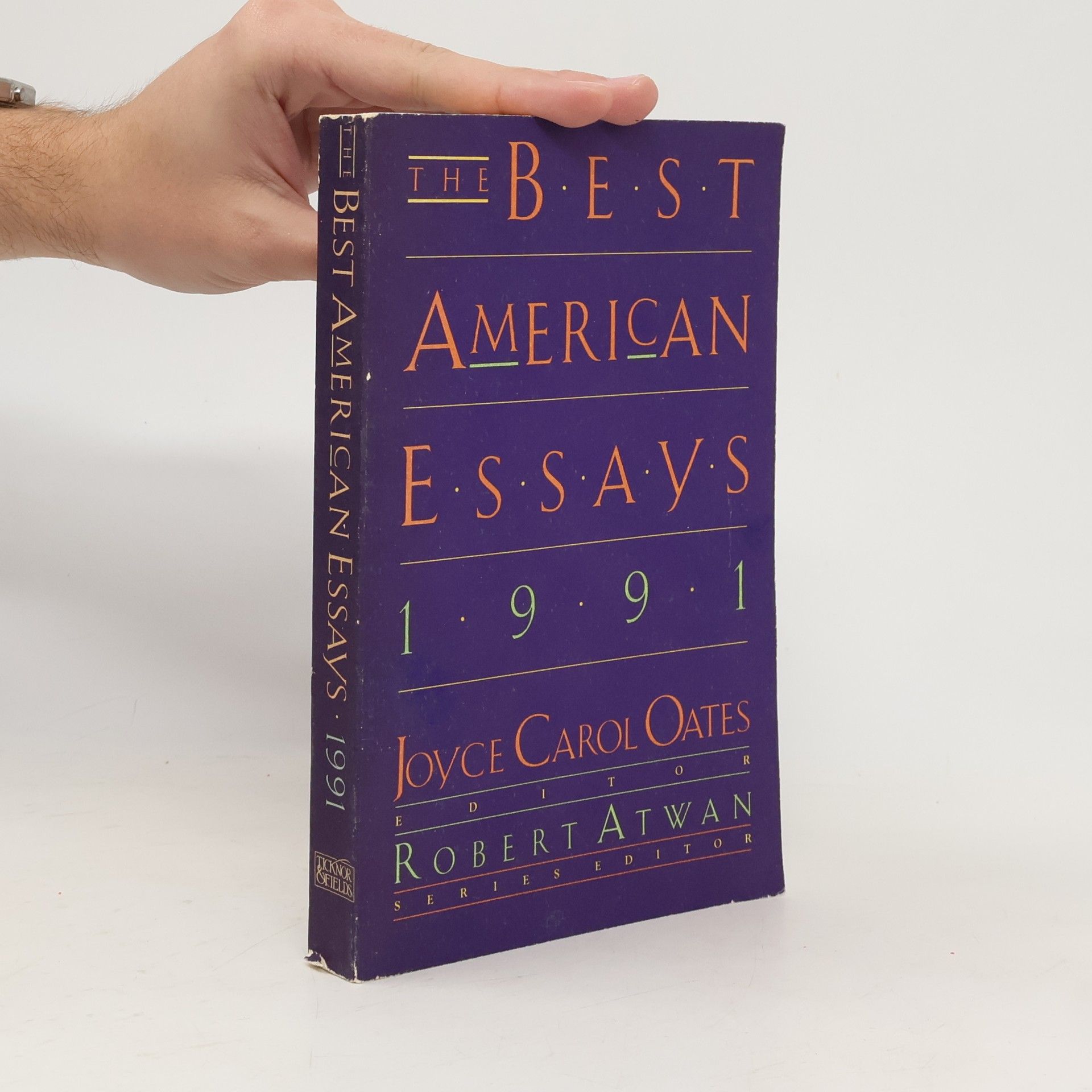 Joyce Carol Oates The Best American Essays 1991