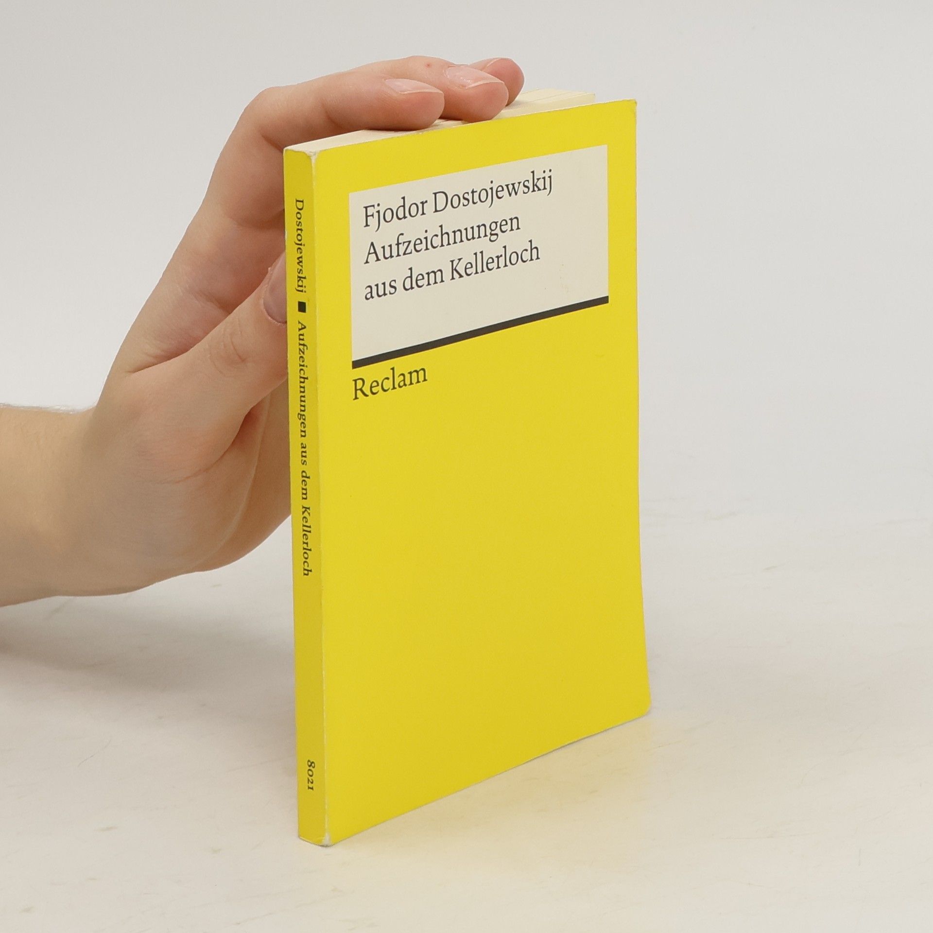 Fjodor Michailowitsch Dostojewski Aufzeichnungen aus dem Kellerloch