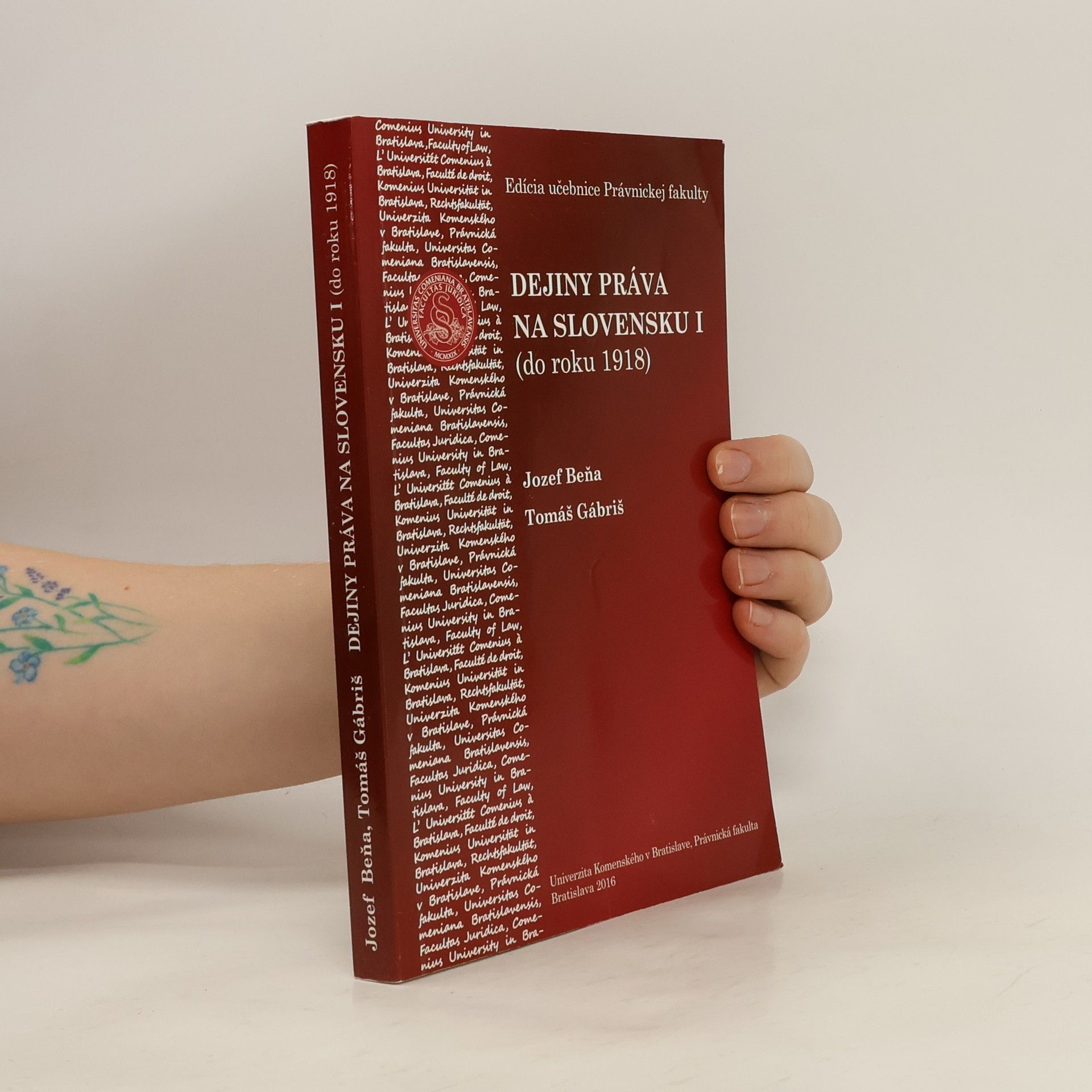 Jozef Beňa Dejiny práva na Slovensku I