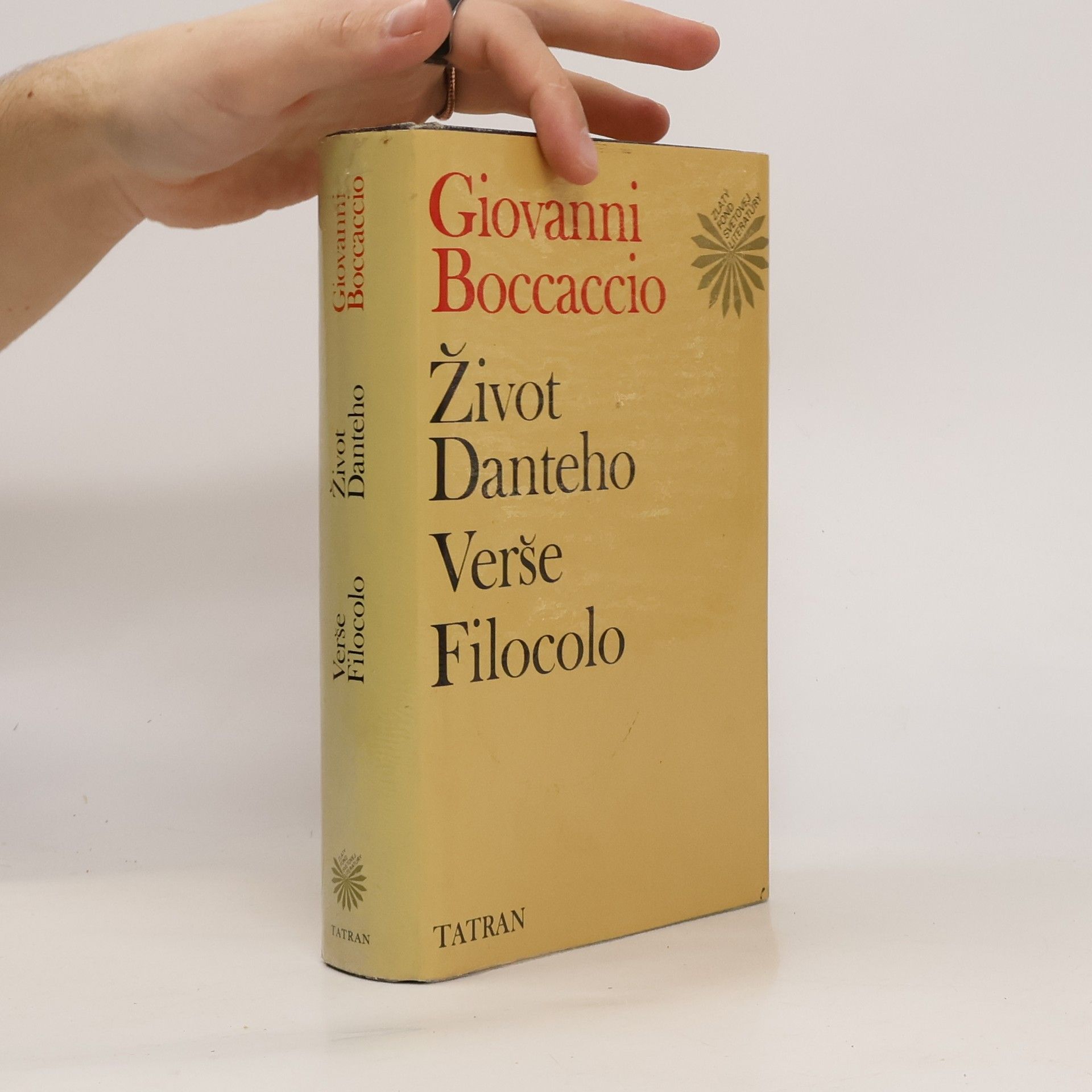 Giovanni Boccaccio Život Danteho. Verše Filocolo