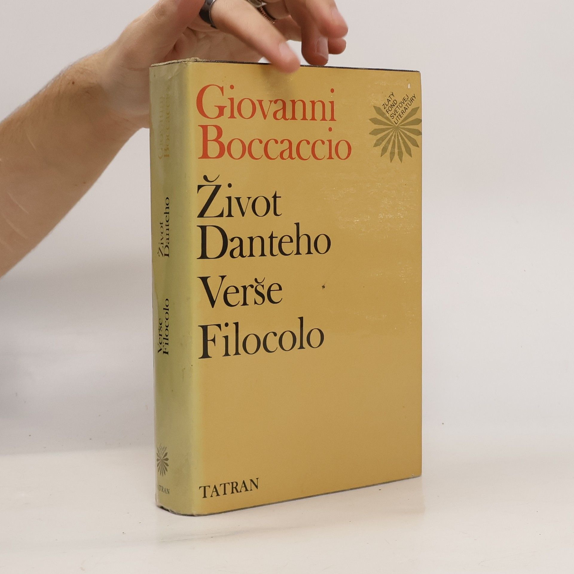 Giovanni Boccaccio Život Danteho. Verše Filocolo