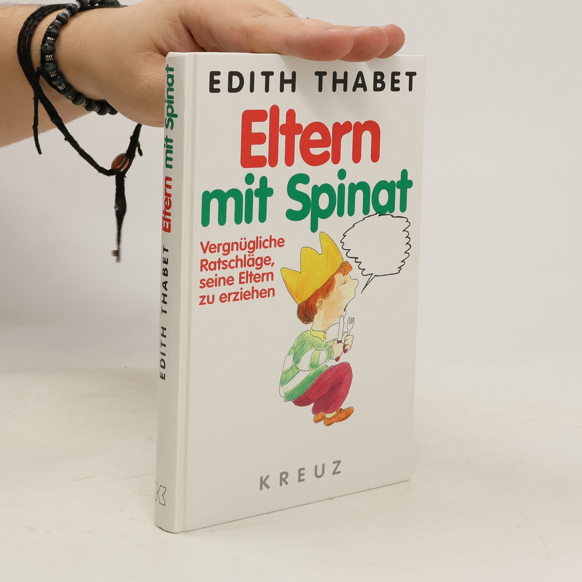 Edith Thabet Eltern mit Spinat