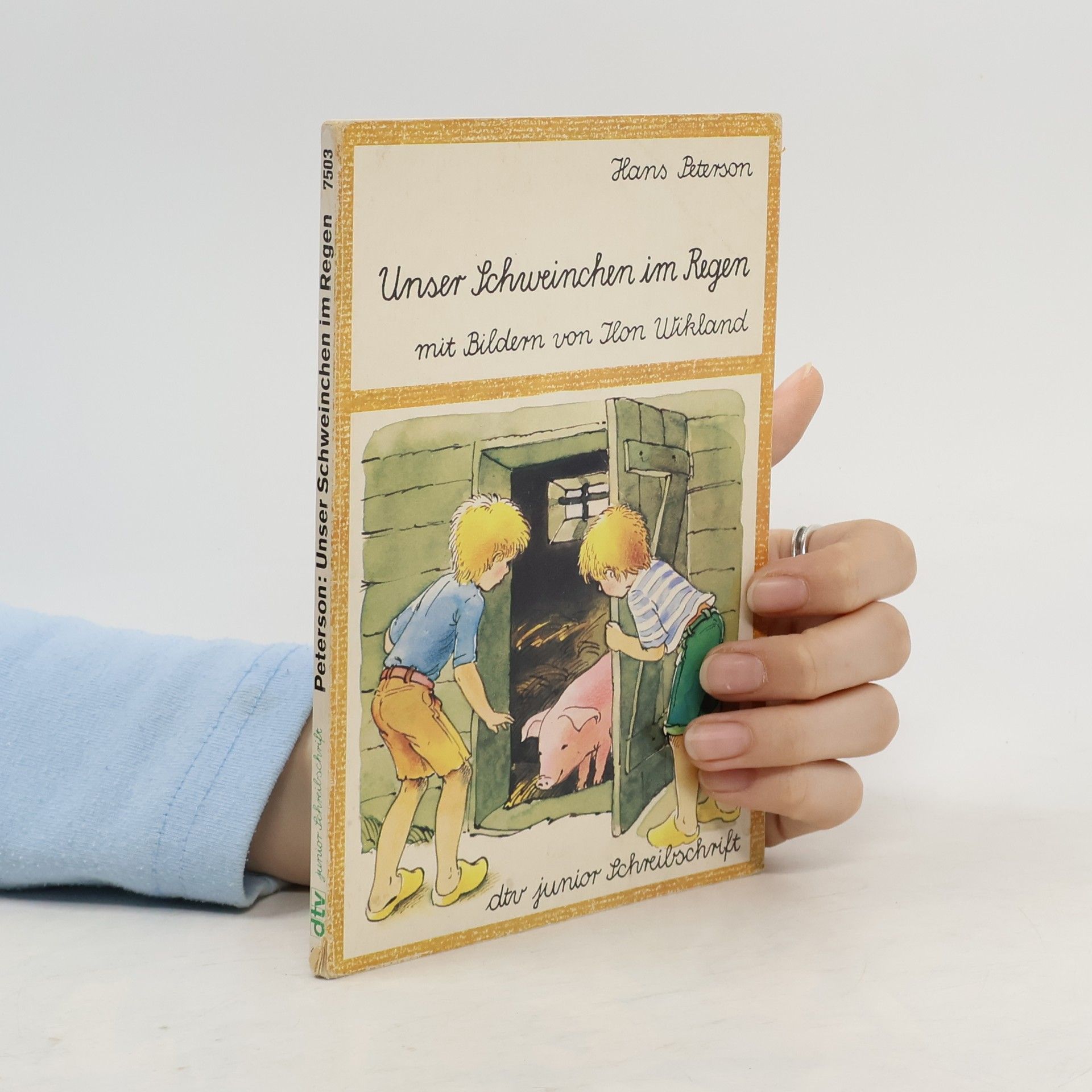 Unser Schweinchen im Regen