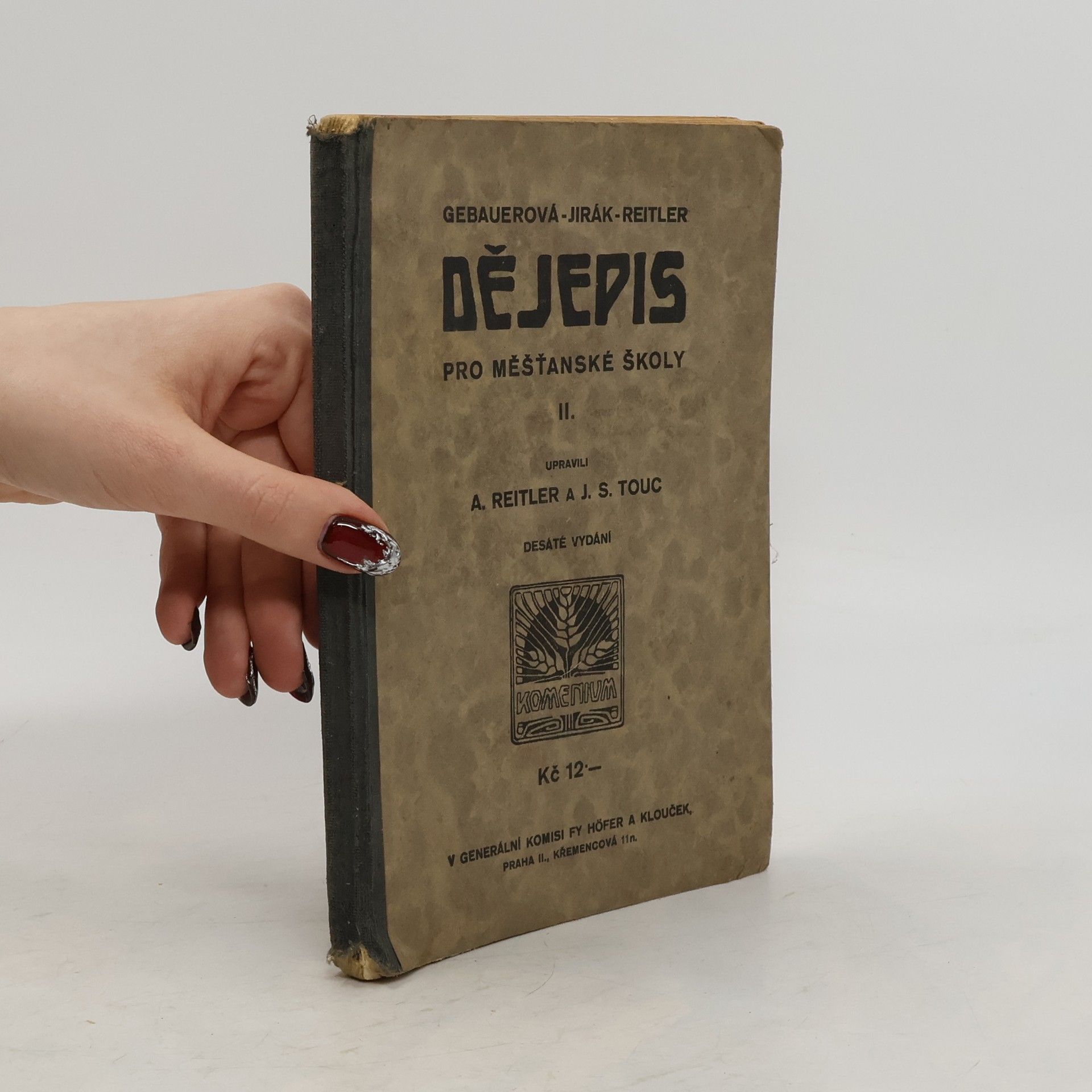A. Reitler Dějepis pro měšťanské školy II.