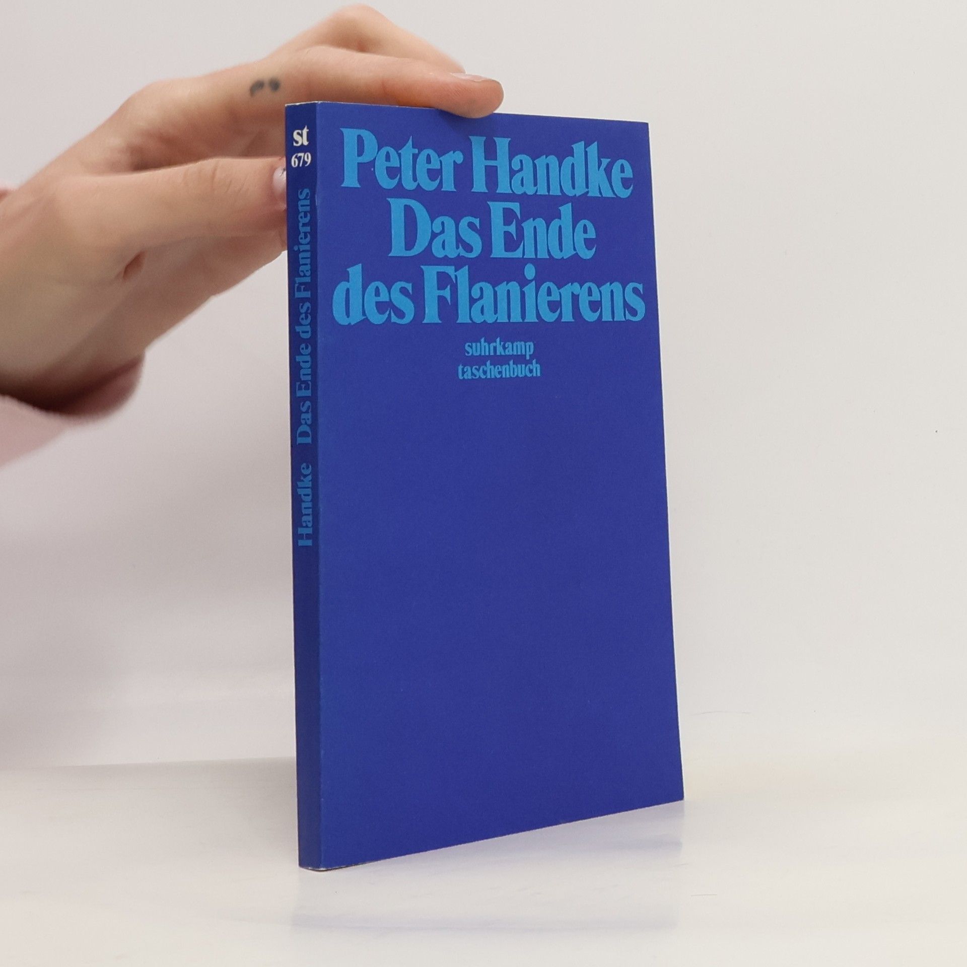 Peter Handke Das Ende des Flanierens