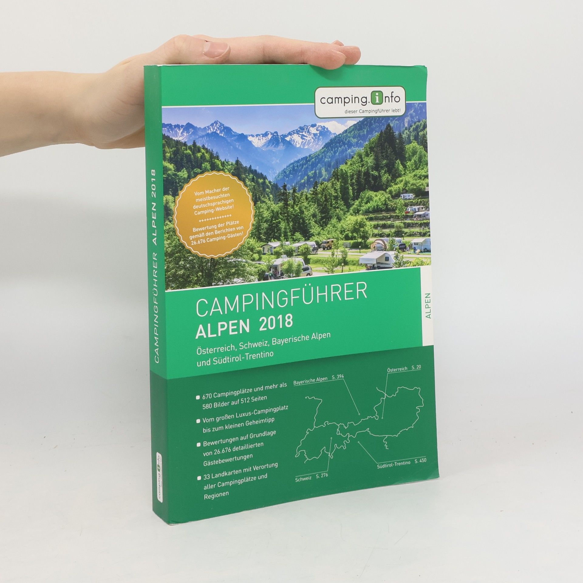 Autorenkollektiv Campingführer Alpen 2018